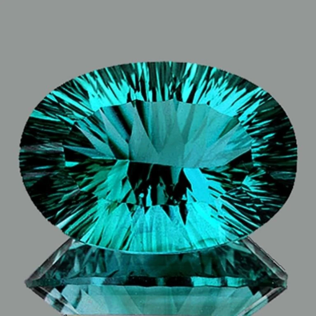 Natural Emerald Greenish/Blue Fluorite {Flawless-V