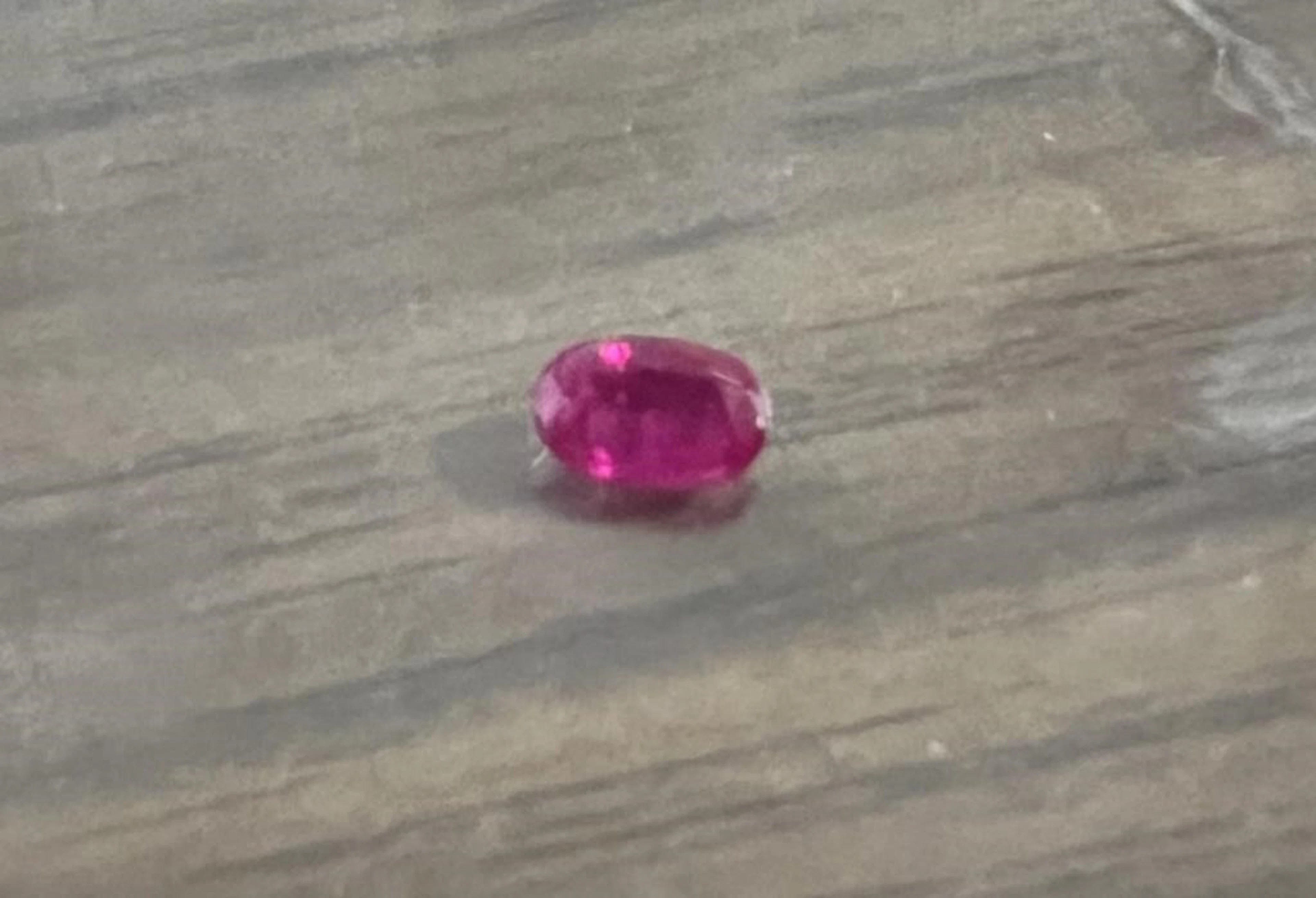 Natural Kashmir Ruby 0.445 Carats - no Treatment