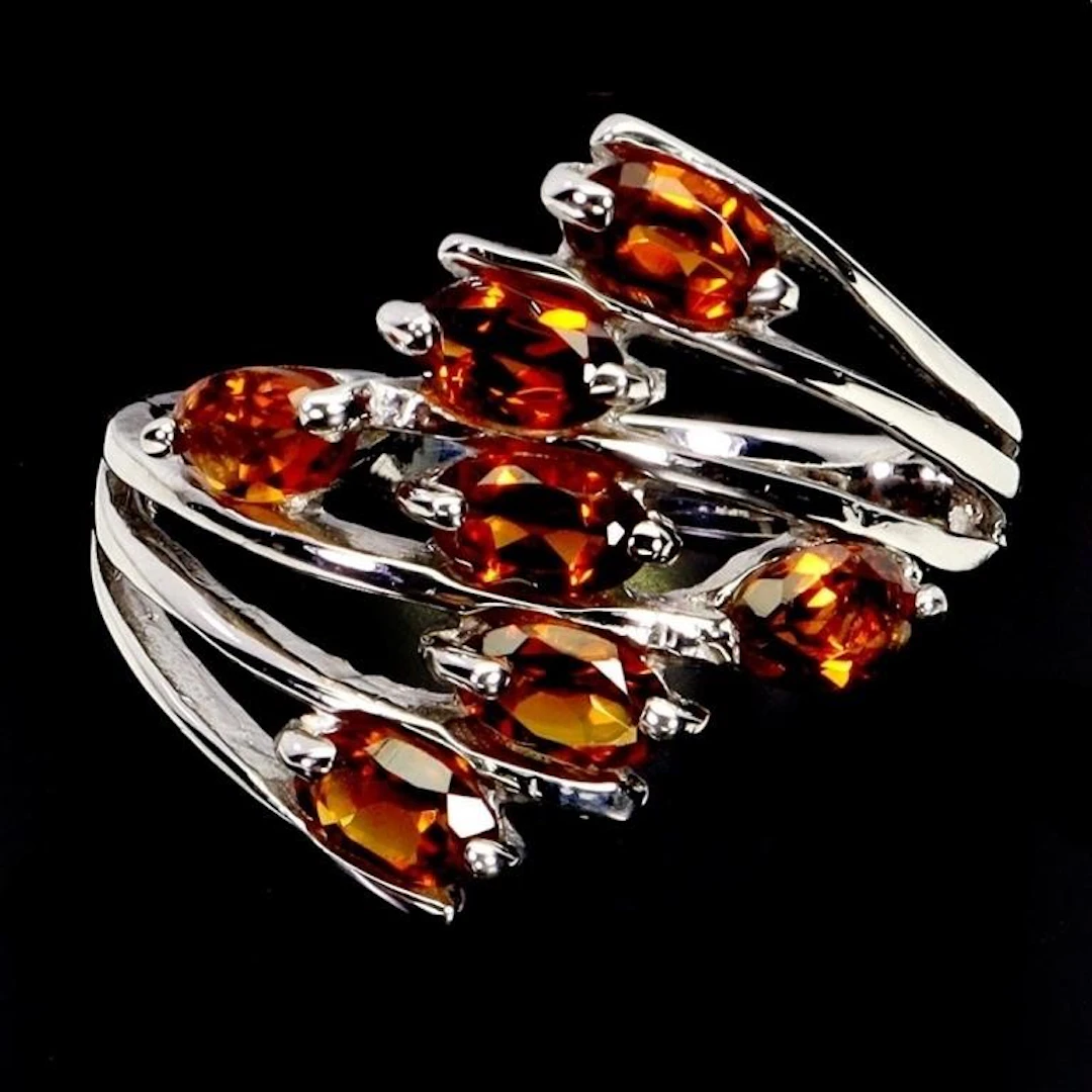 Natural Stunning Brazil Citrine Ring