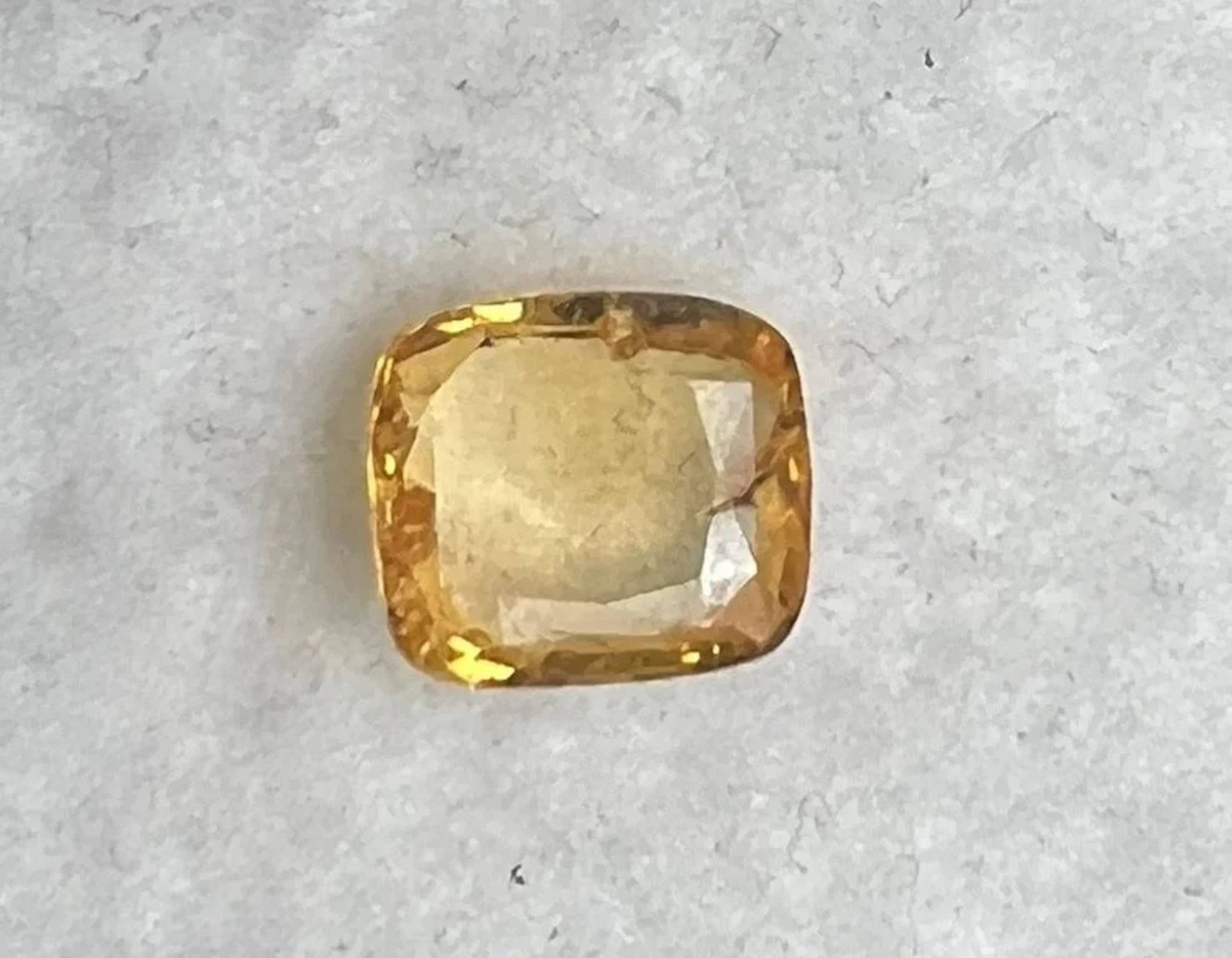 Natural Intense Yellow Ceylon Sapphire...3.01 Cts