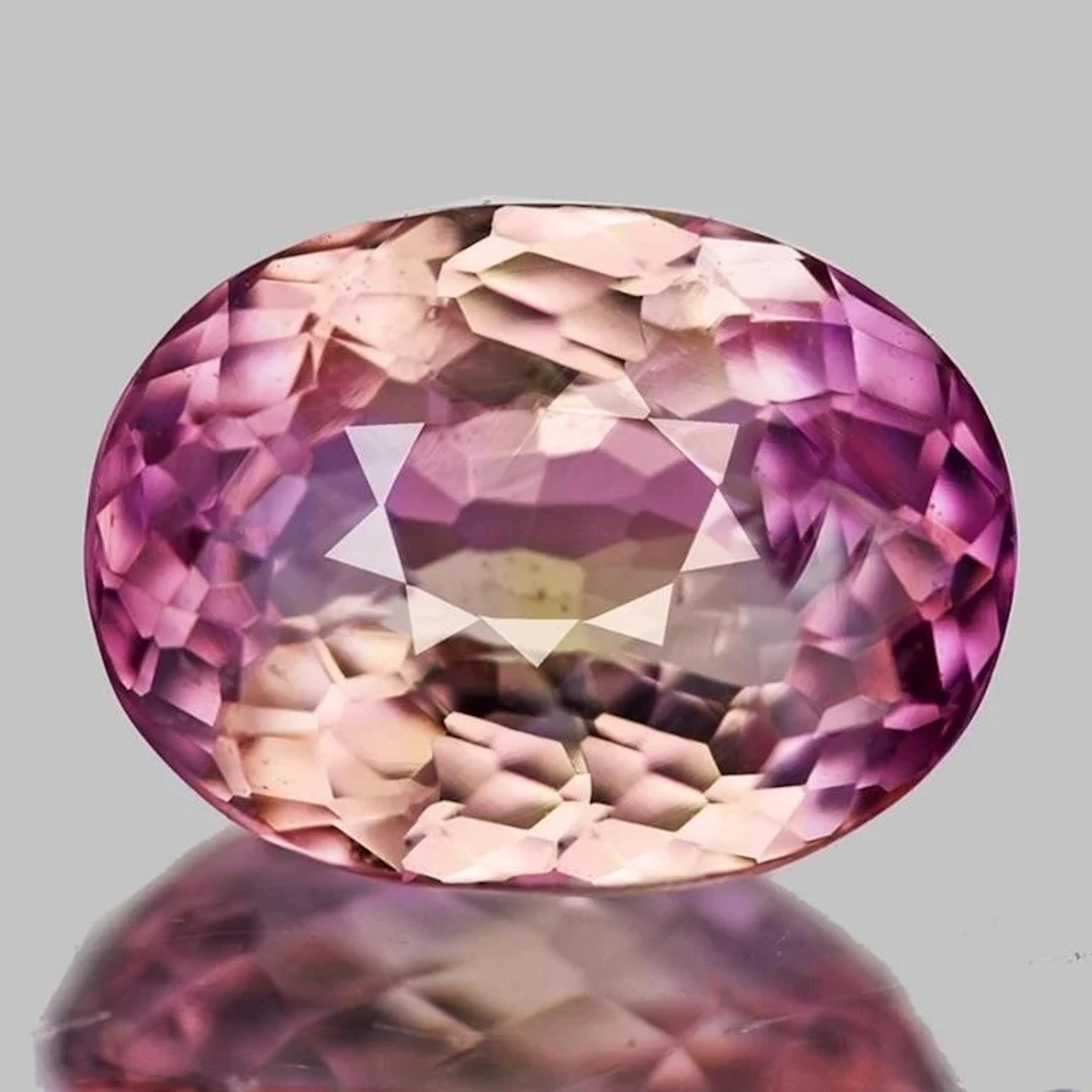 Natural Rare Bi Color Padparadscha Pink Tourmaline