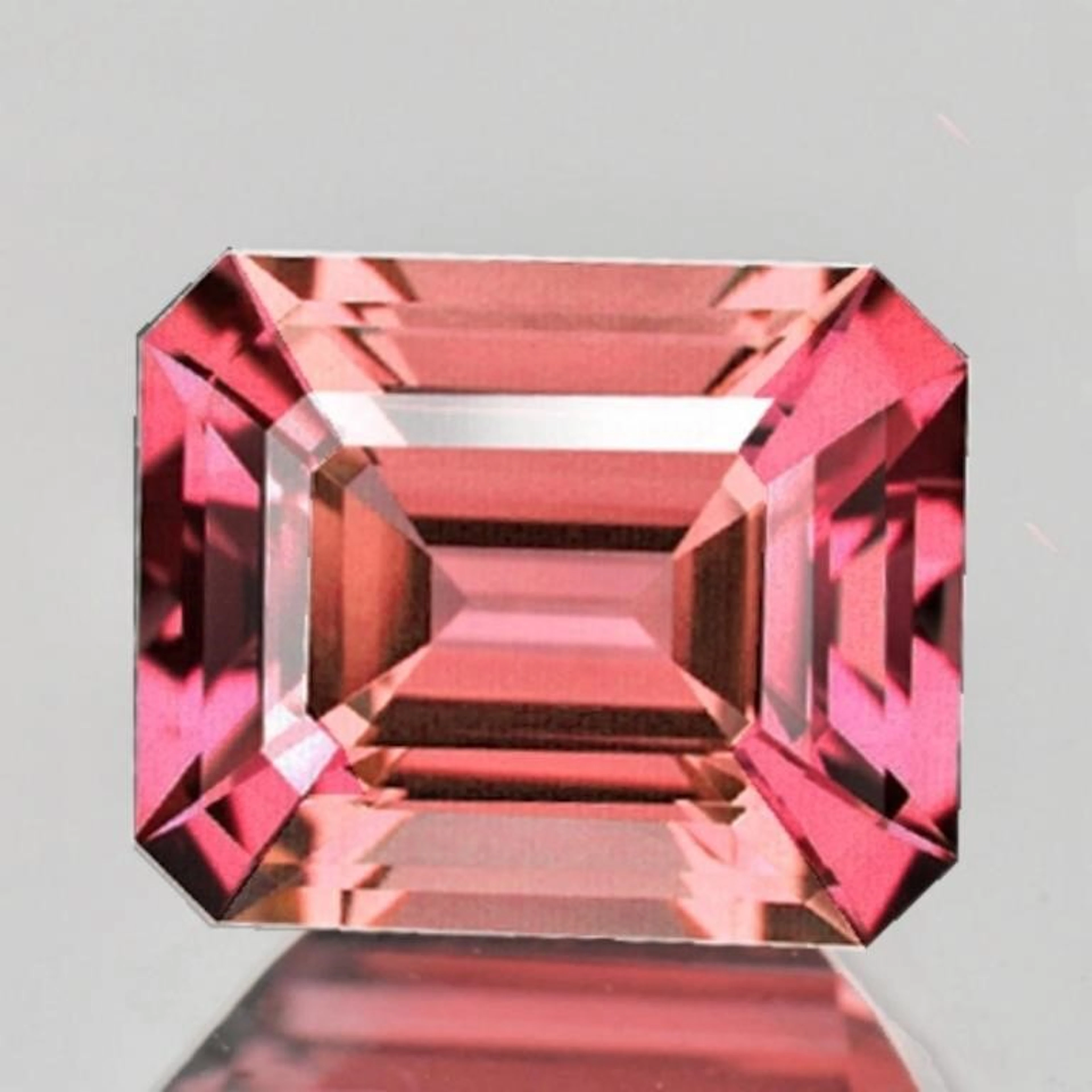 natural Bi-Color Padparadscha Pink Tourmaline{ FL-