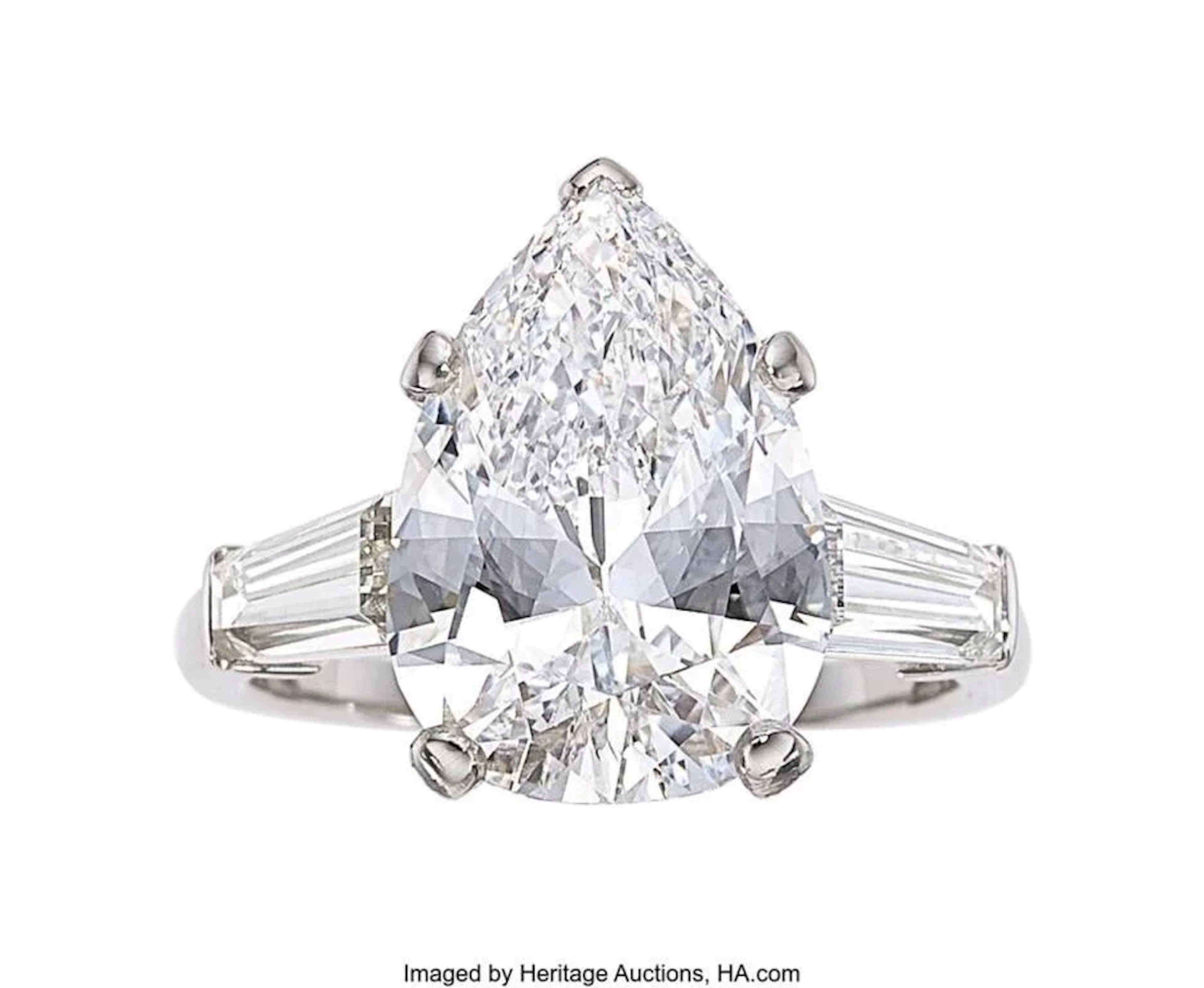 Gold & White Diamond 3.5 Cts Ring - E/VVS