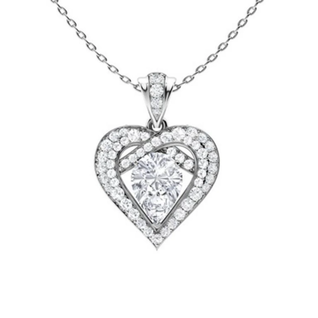 Gold & White Diamonds 3 Cts Necklace - E/VVS