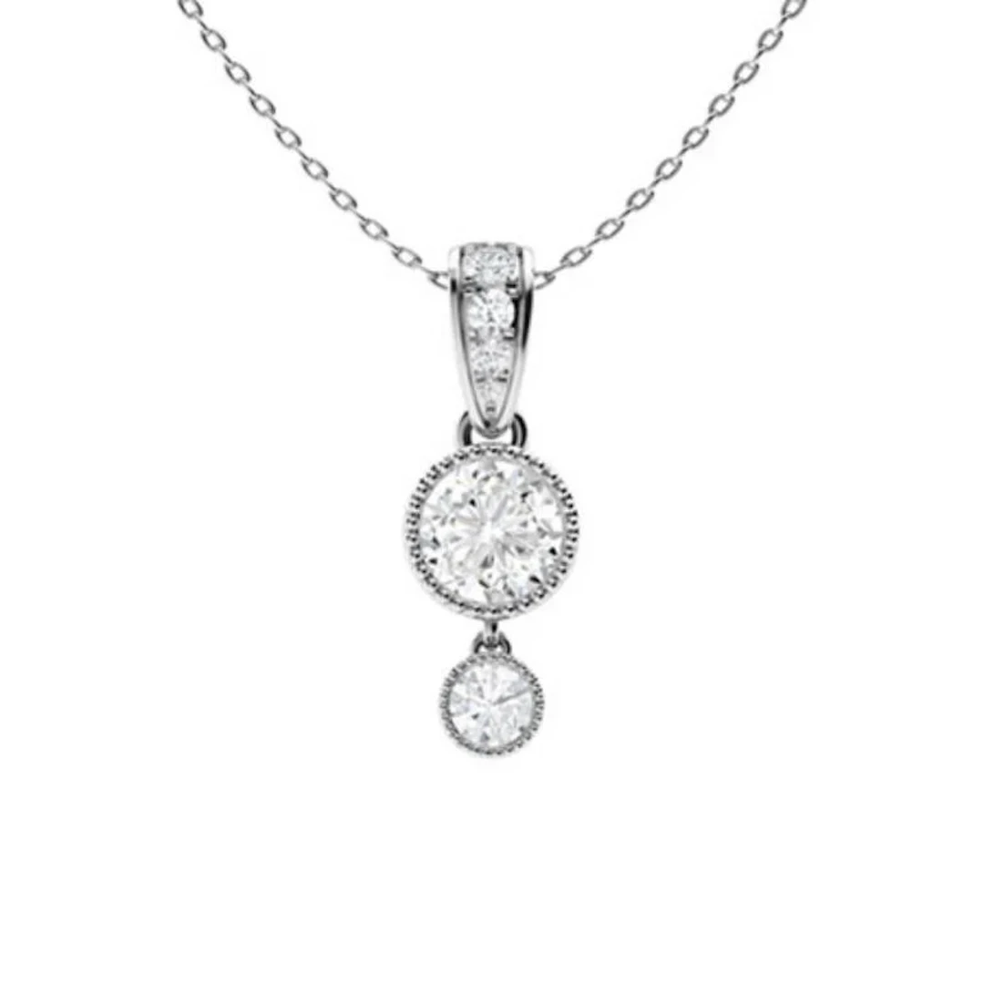 Gold & White Diamonds 2.50 Cts Necklace - E/VVS