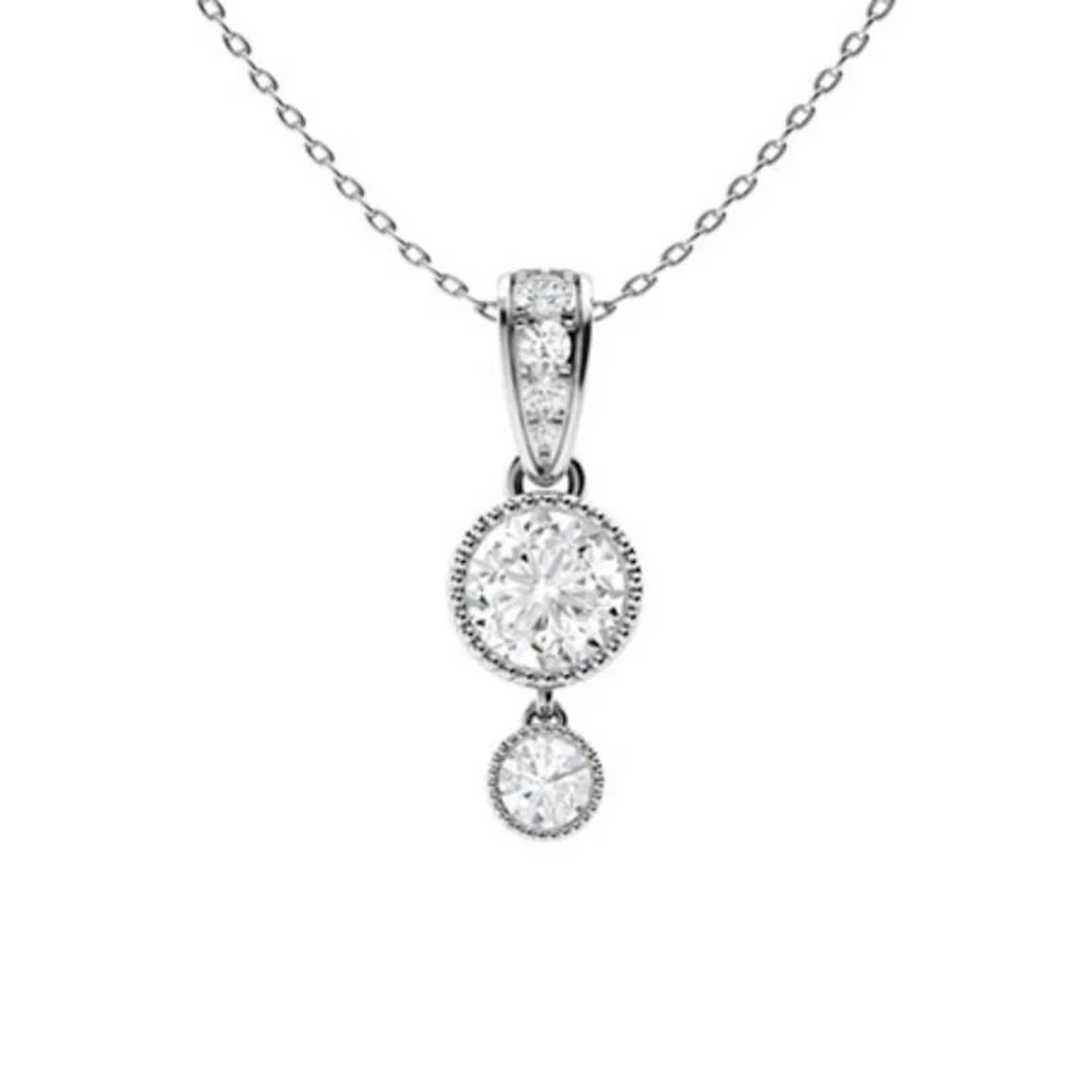 Gold & White Diamonds 2.50 Cts Necklace - E/VVS