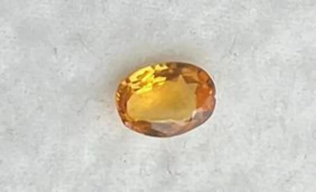Natural Vivid Yellow Ceylon Sapphire....1.42 Cts
