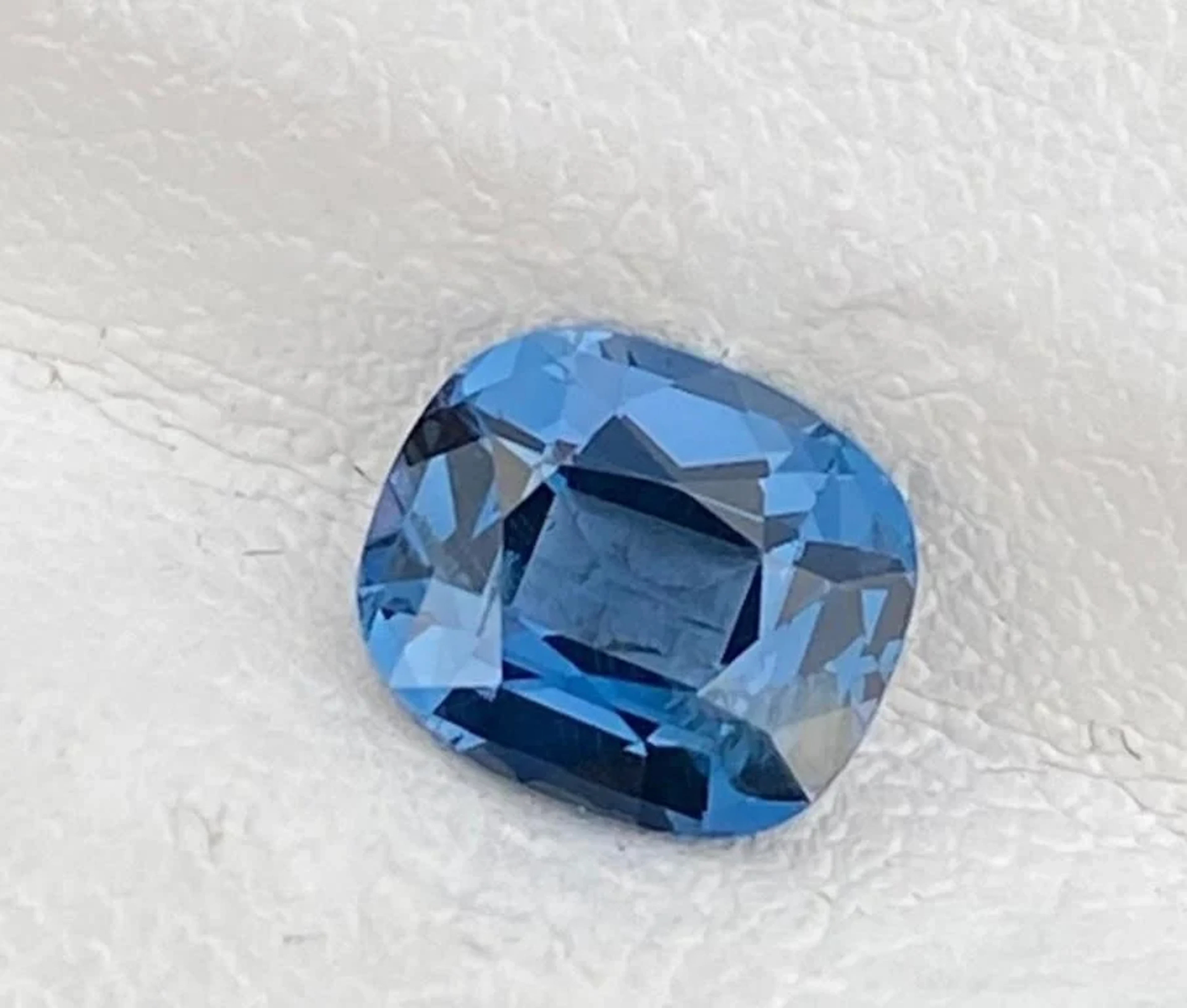 Natural Cushion Blue Spinel 1.09 Cts- Untreated
