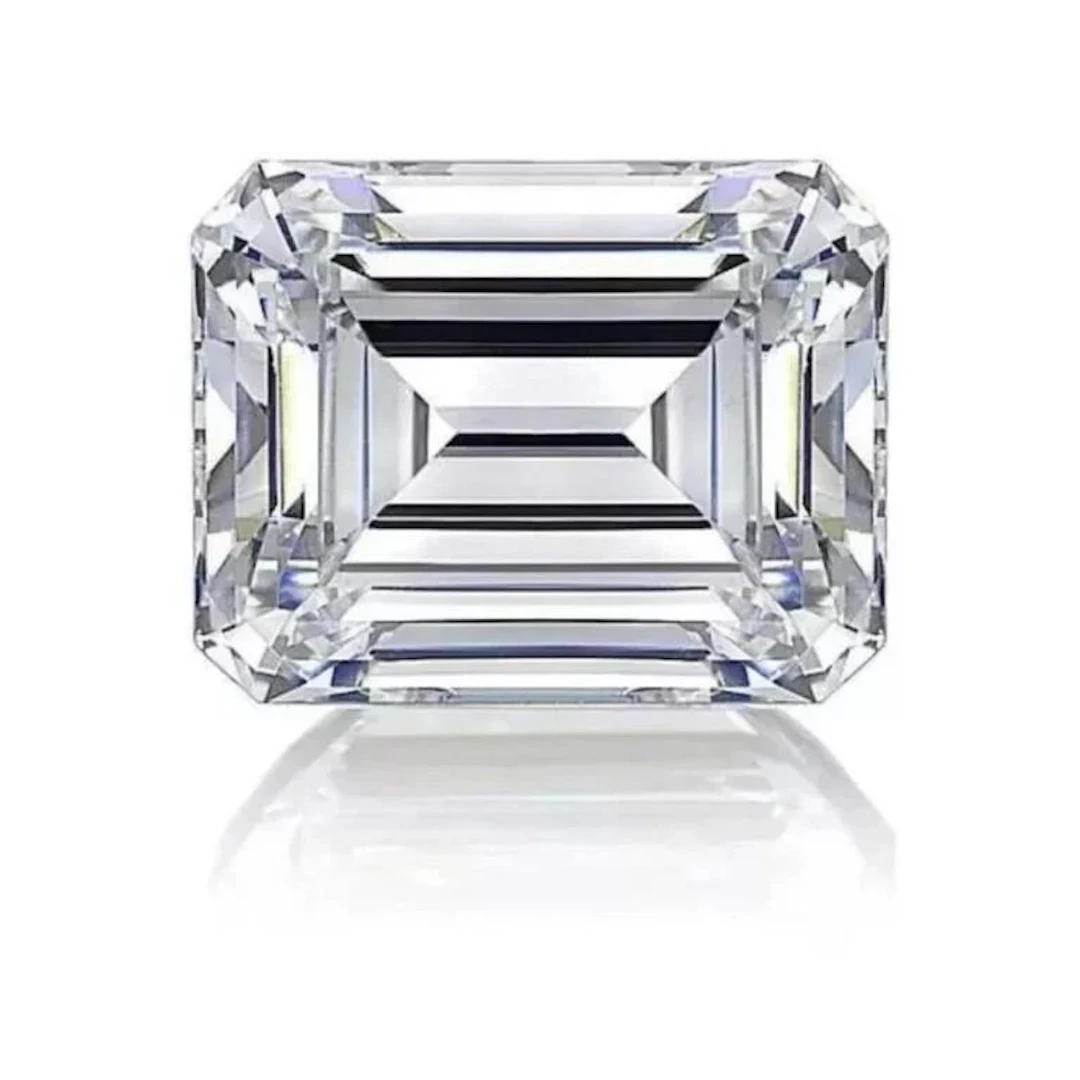 White Emerald Cut Diamond 5.82 Cts E/VVS IGI Certi