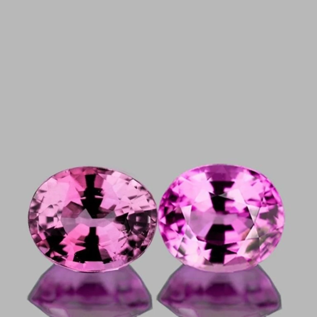 Natural AAA Pink Tourmaline Pair {Flawless-VVS}