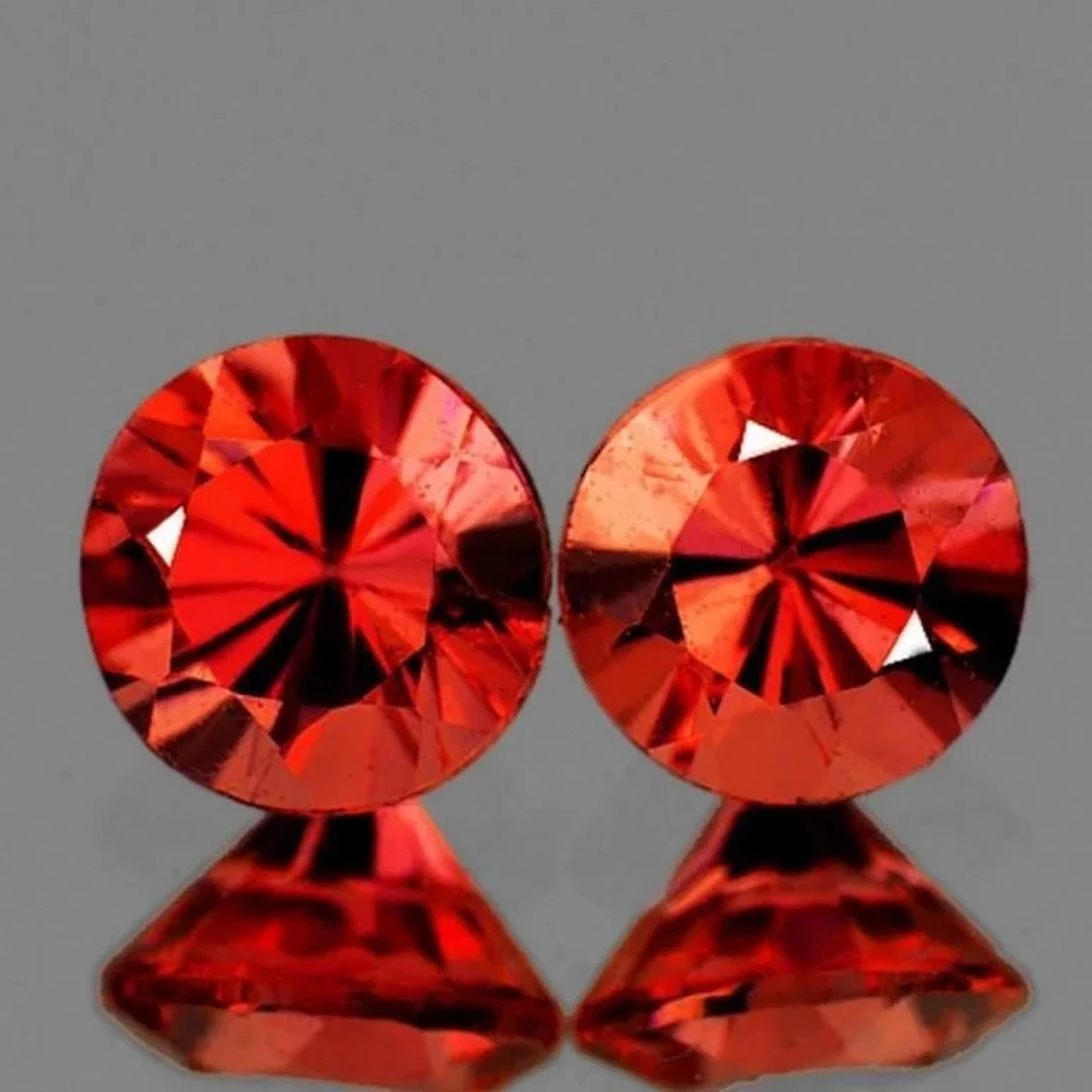 Natural Rare Jedi Burma Orange Spinel Pair[Flawles