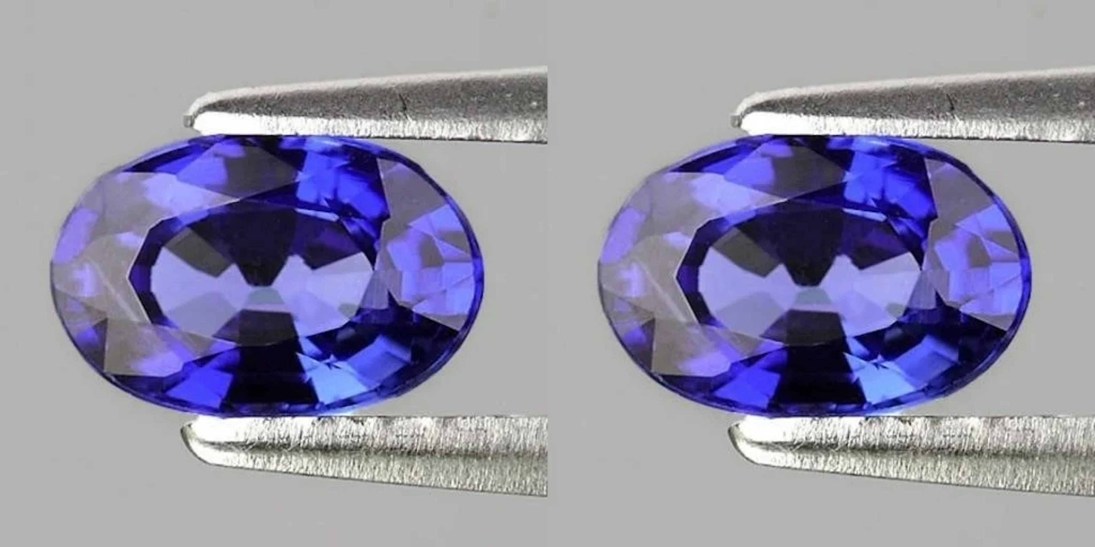 Natural Violet Blue Sapphire Pair {Flawless-VVS}
