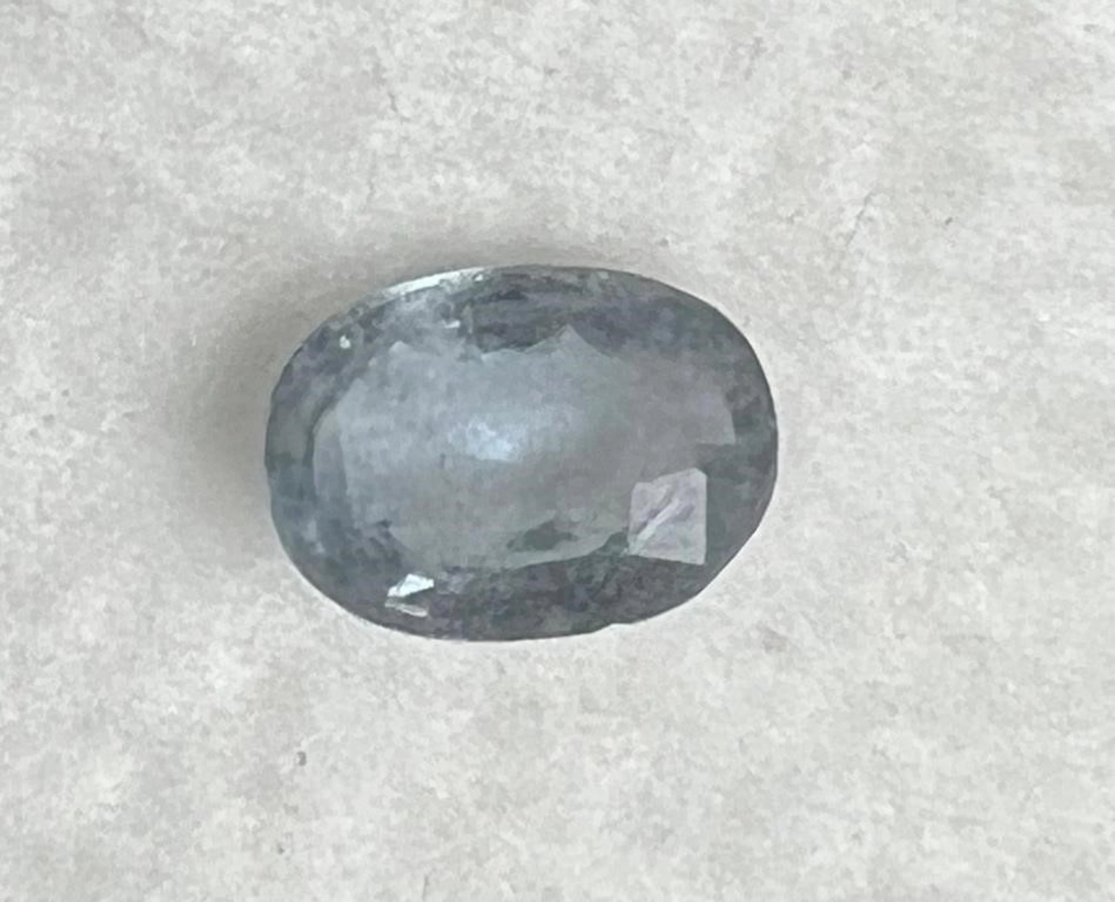 Natural Greyish Blue Sapphire
