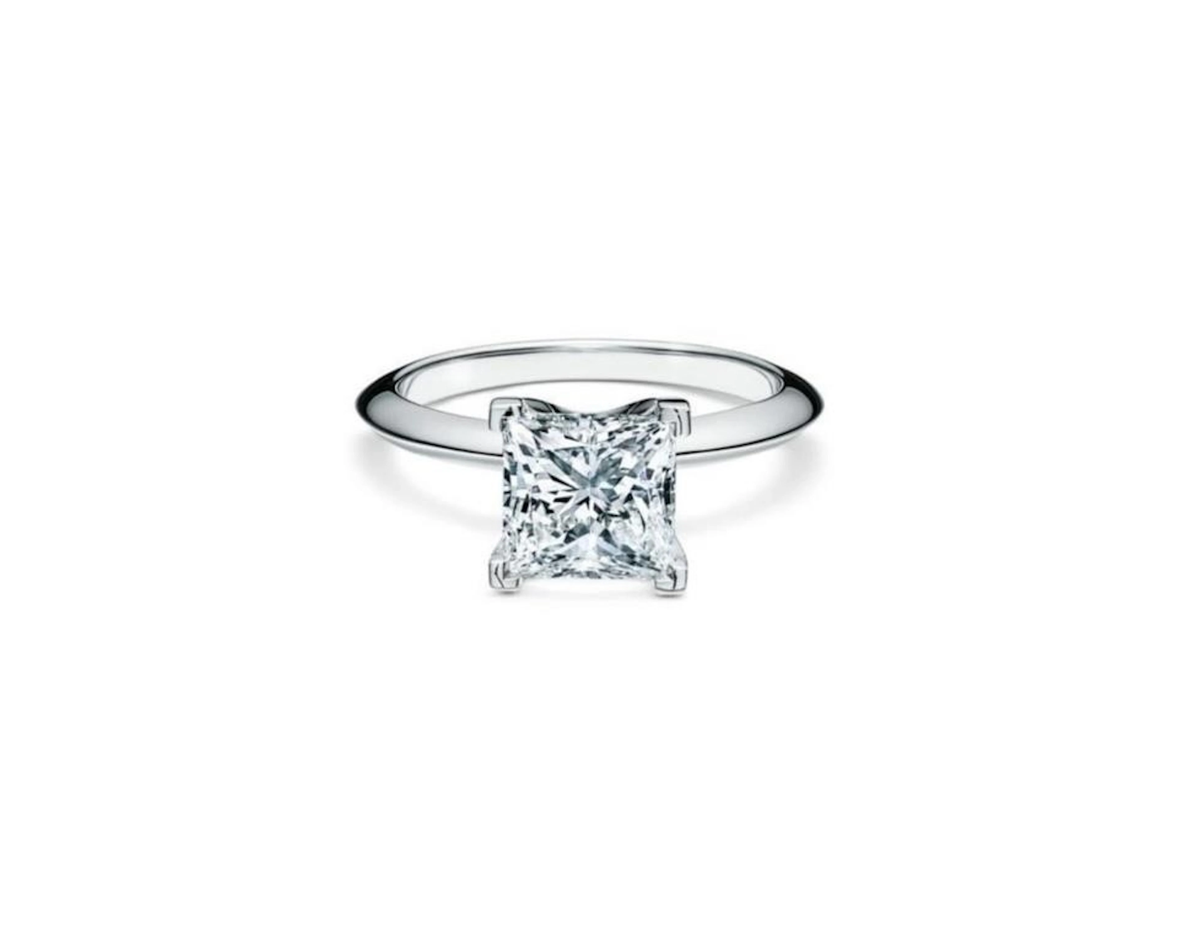 Gold & White Princess Diamond Ring - E/VVS