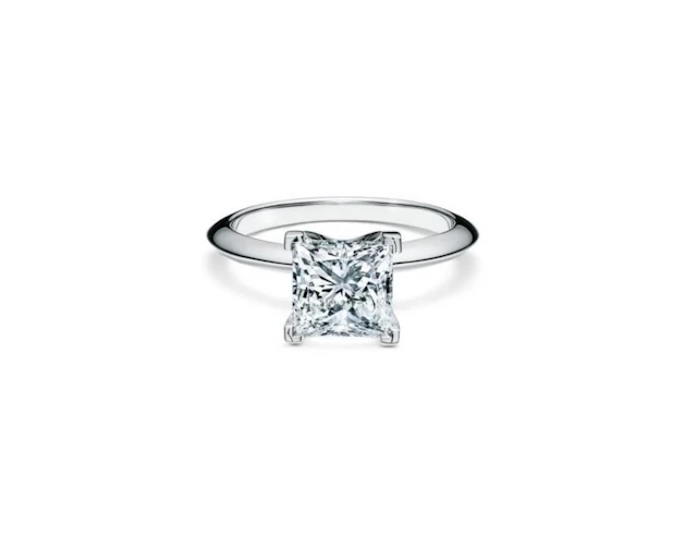 Gold & White Princess Diamond Ring - E/VVS