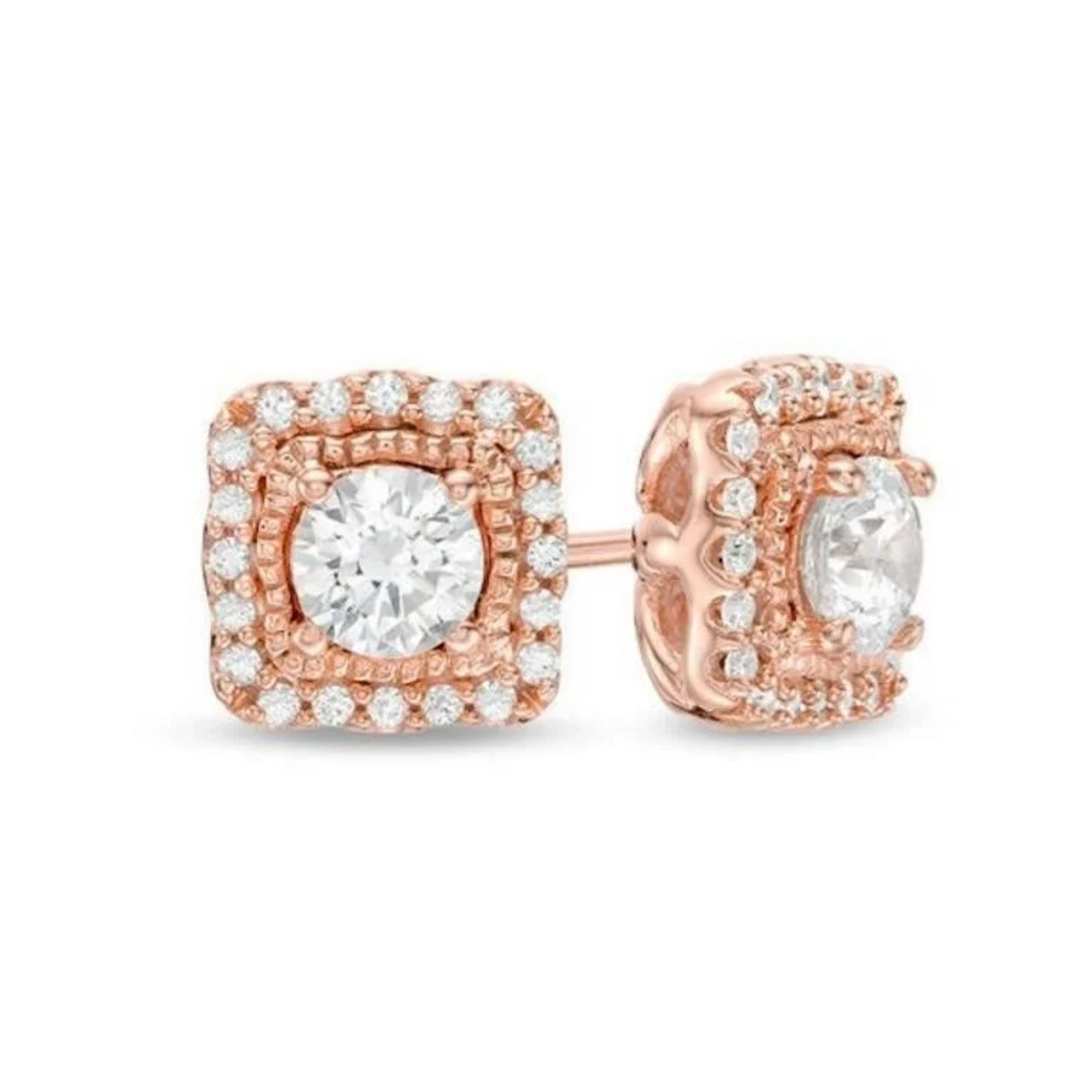 Gold & Lab Diamond 6.00 Cts Ear Studs