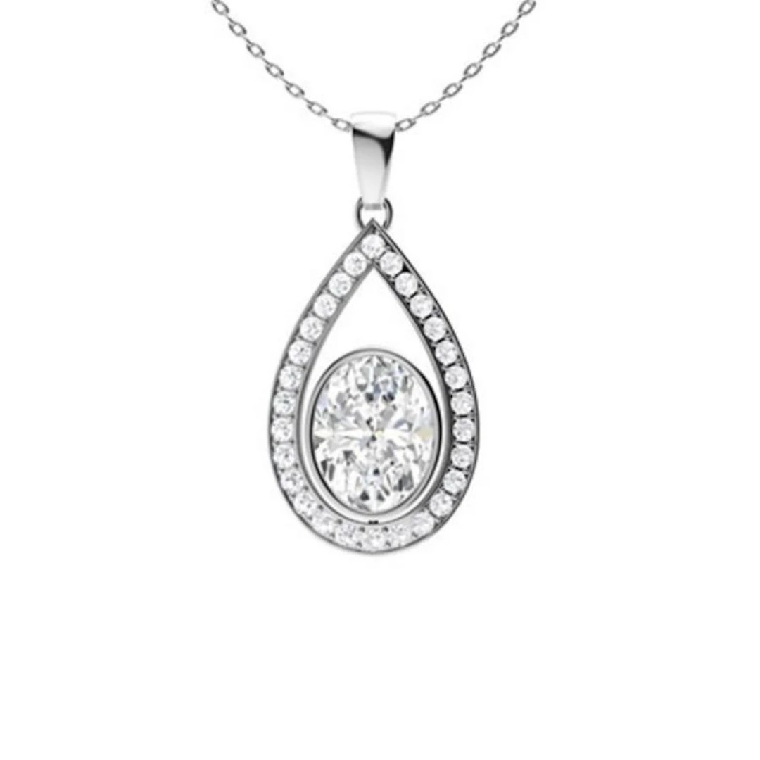 Gold & White Diamonds 2.50 Cts Necklace - E/VVS