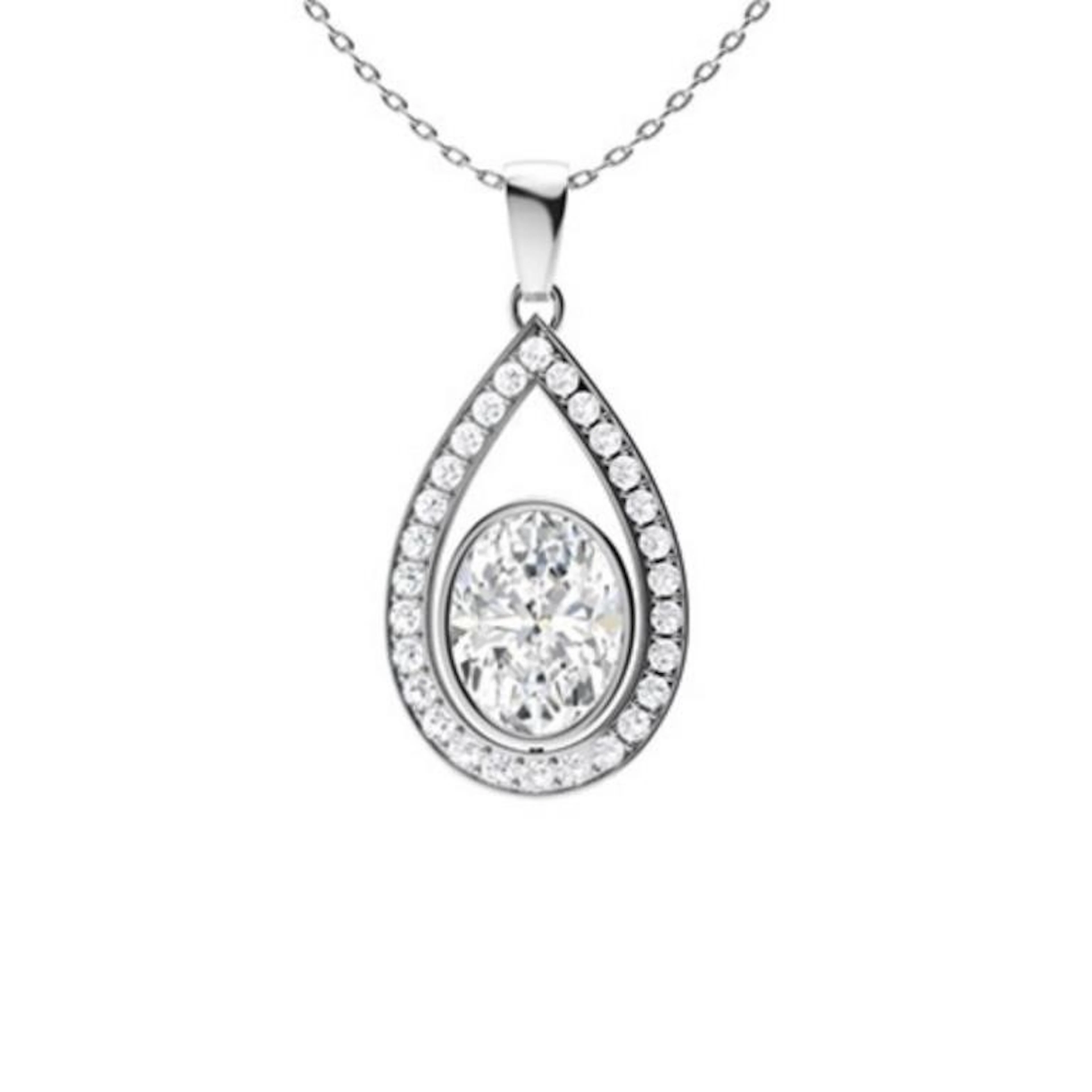 Gold & White Diamonds 2.50 Cts Necklace - E/VVS