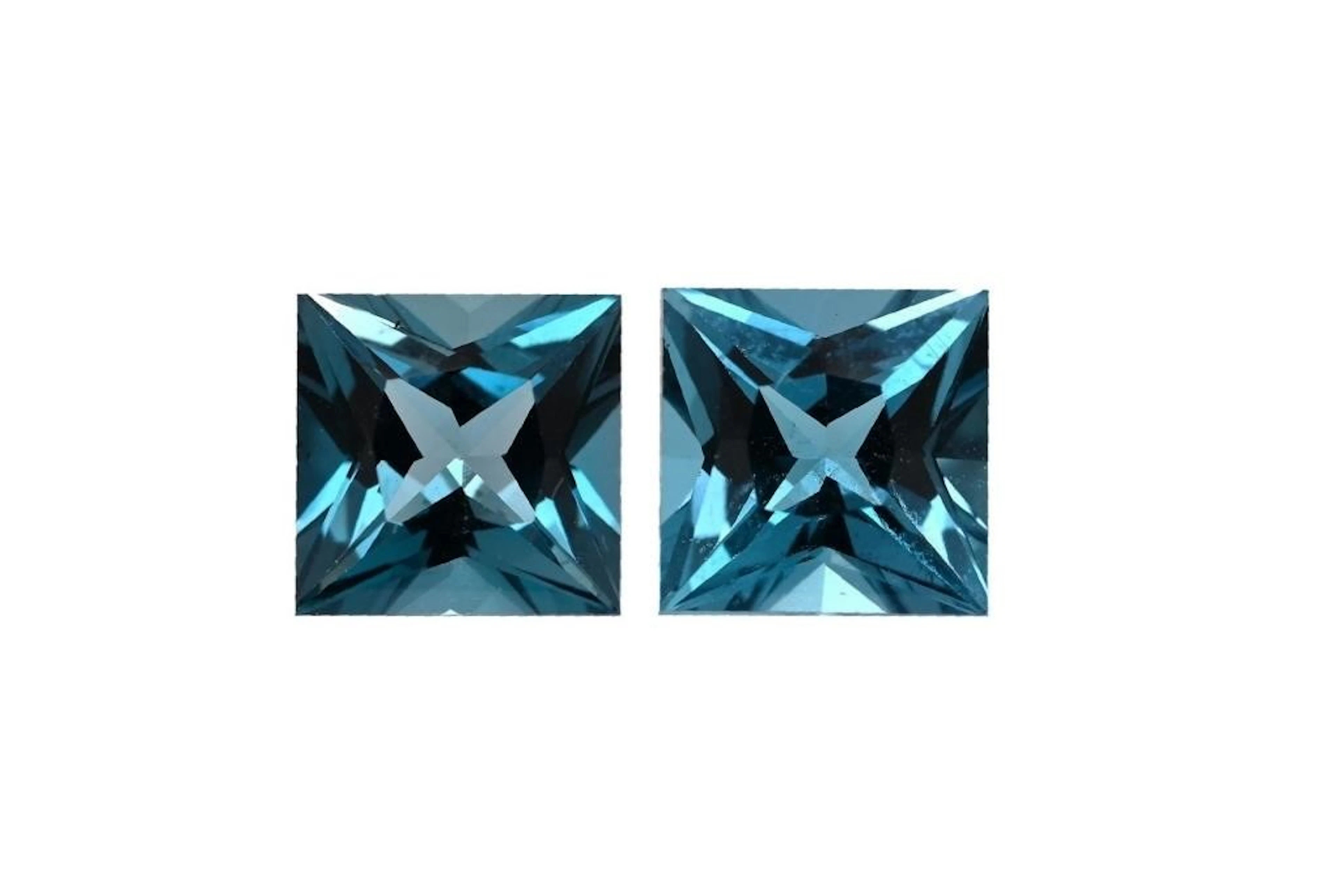 Natural Brazil London Blue Topaz Pair - FL