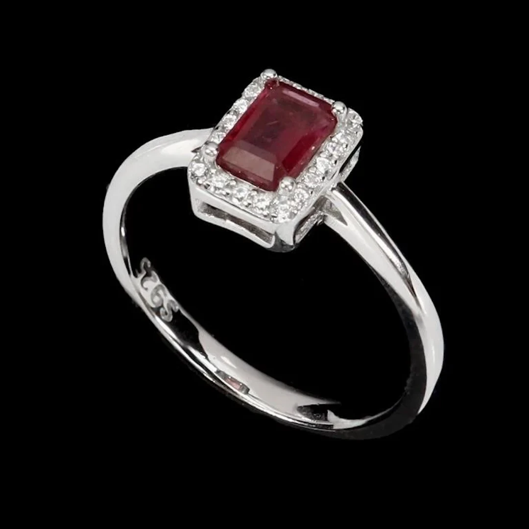 Natural Pigeon Blood Red Ruby Ring