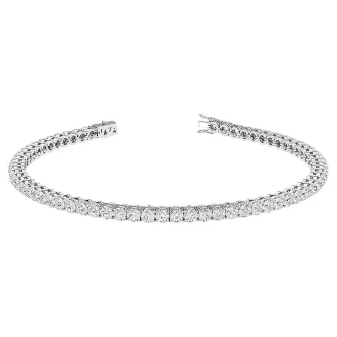 Gold & Brilliant White Diamonds 11.34 Cts Bracelet
