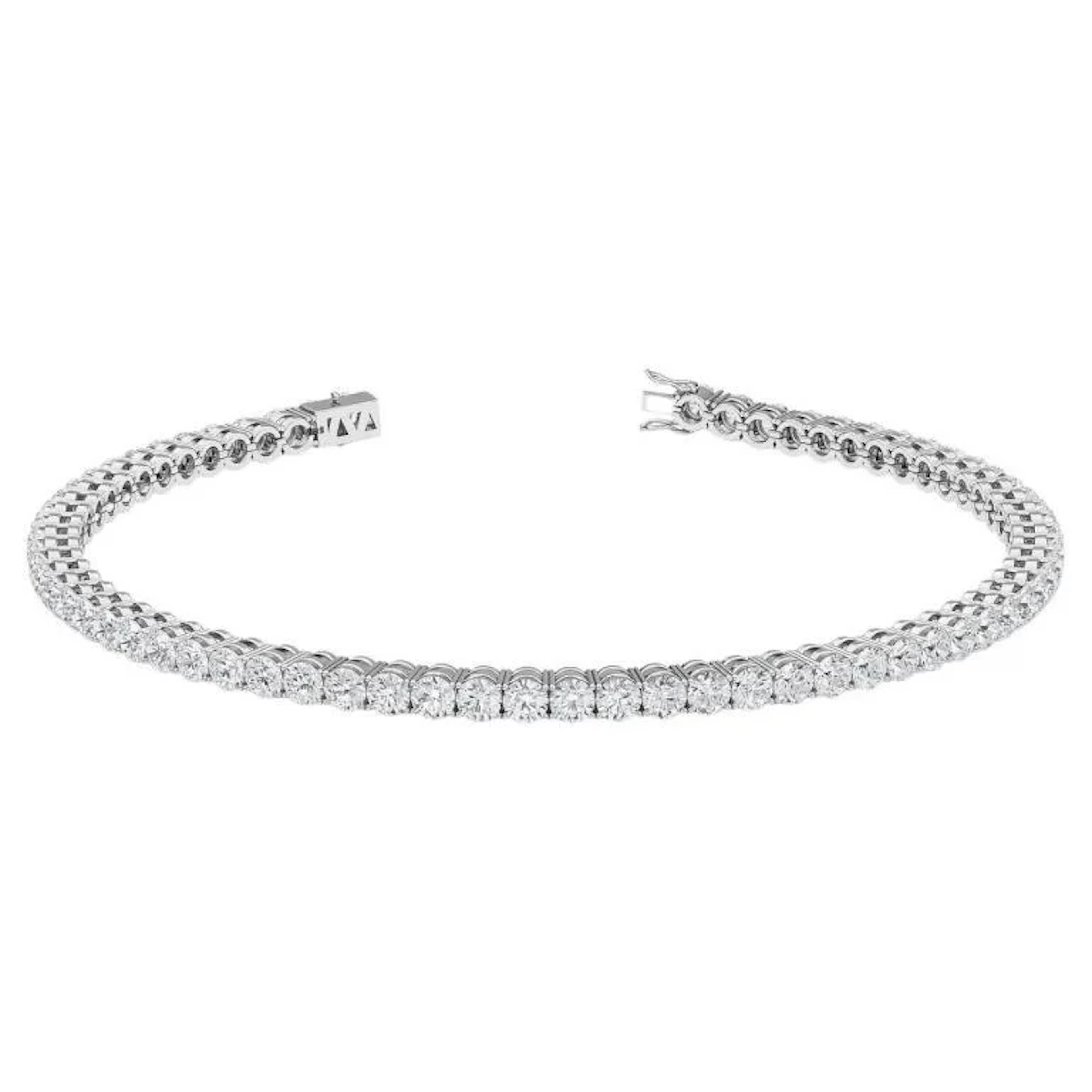 Gold & Brilliant White Diamonds 11.34 Cts Bracelet