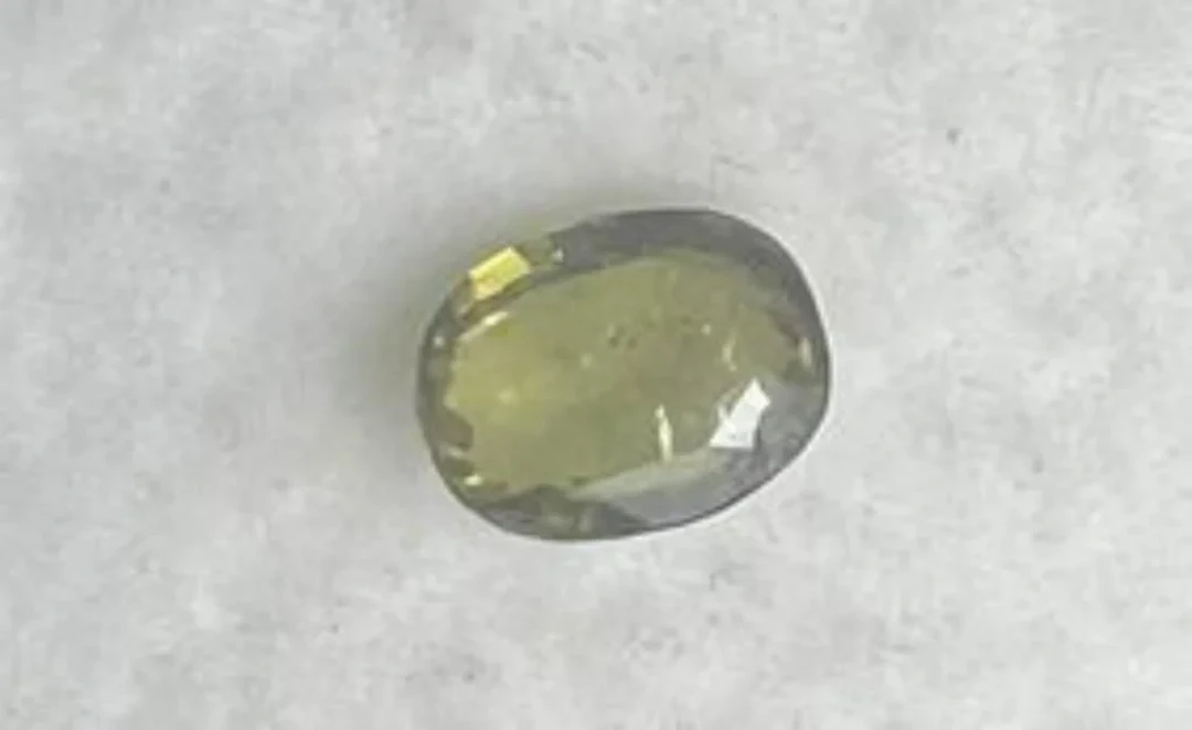 Natural Olive Green Ceylon Sapphire...3.62 Cts