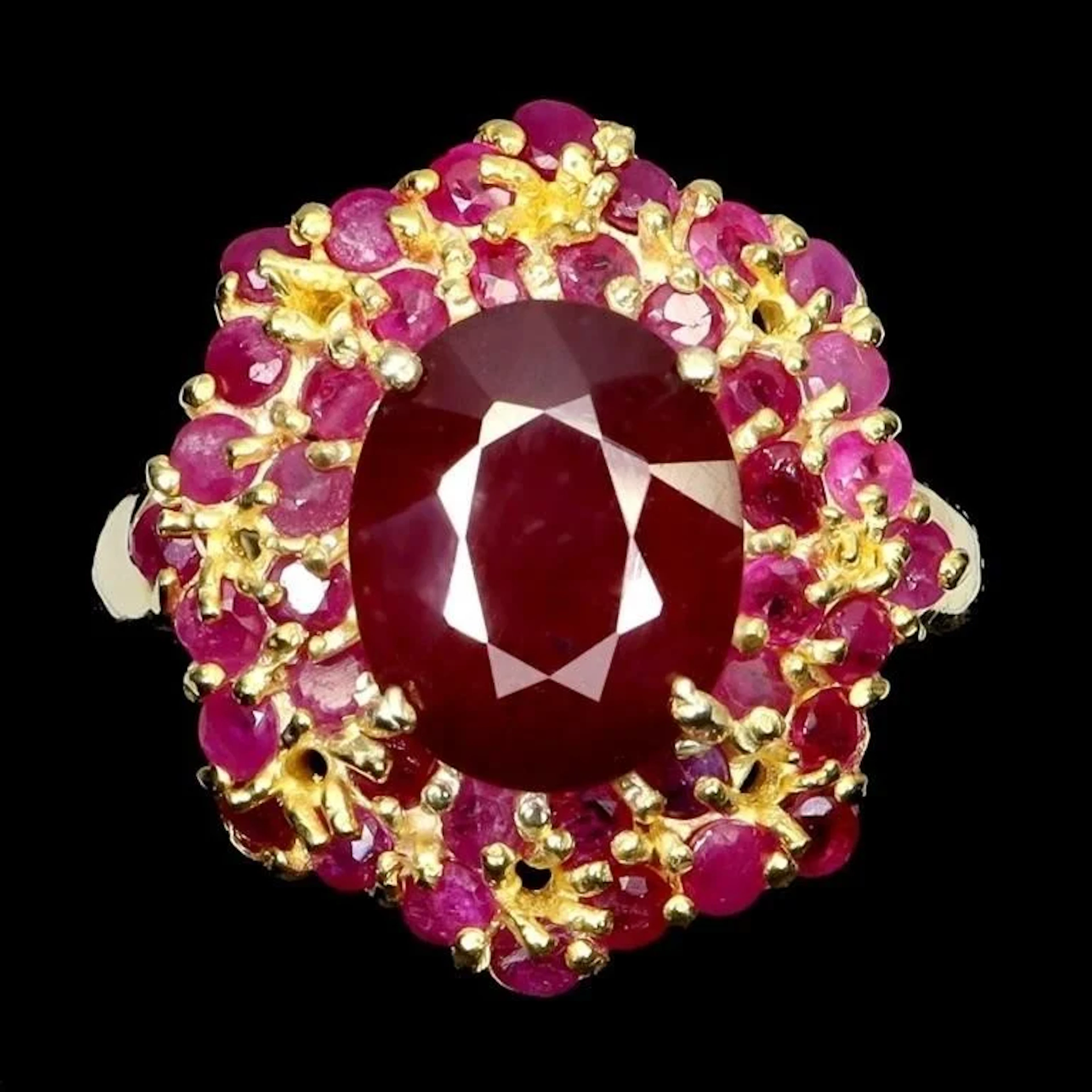 Natural Pigeon Blood Red Ruby Ring