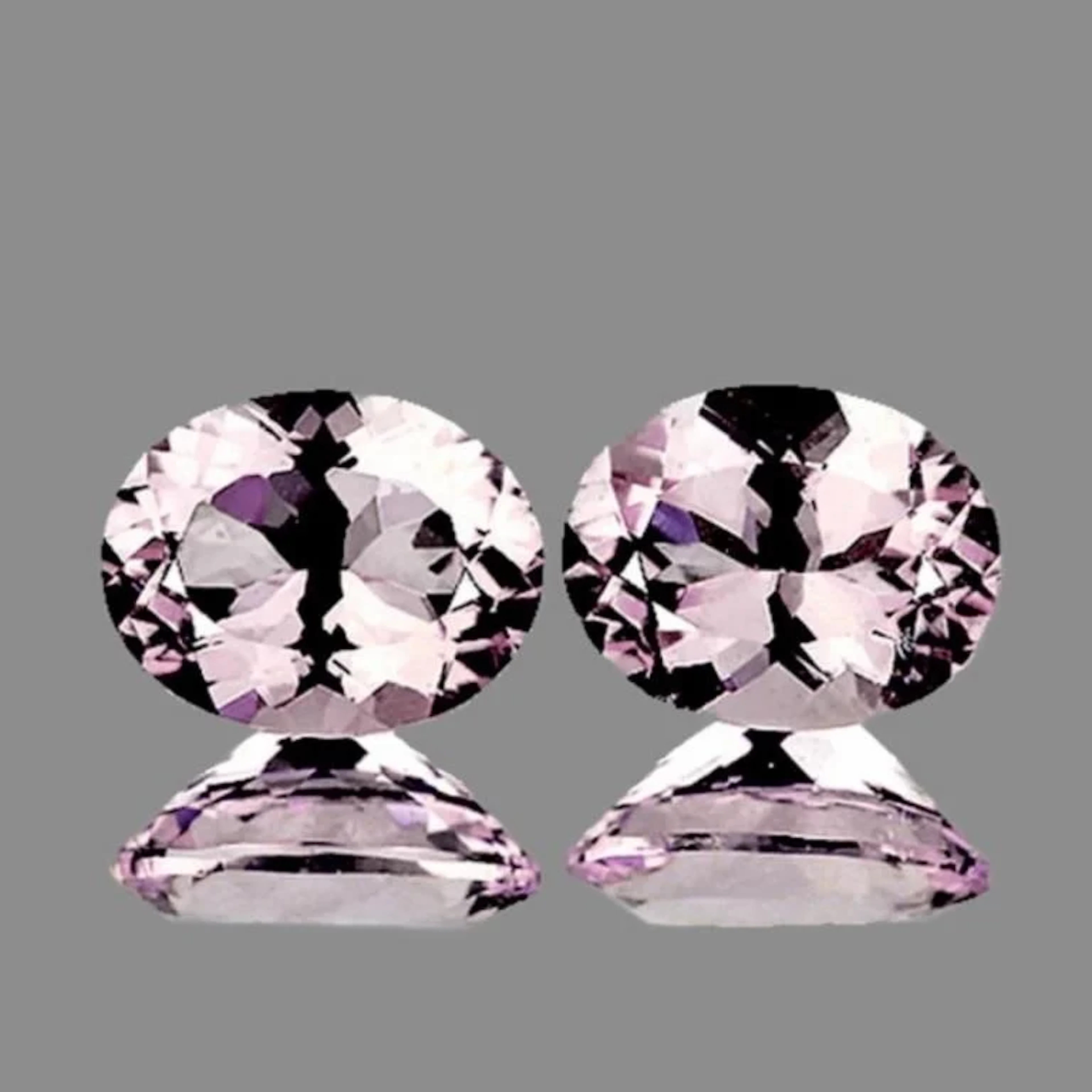 Unheated Light Pink Morganite [Flawless-VVS] Pair