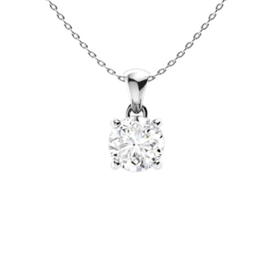 Gold & White Diamonds 2 Cts Necklace - E/VVS