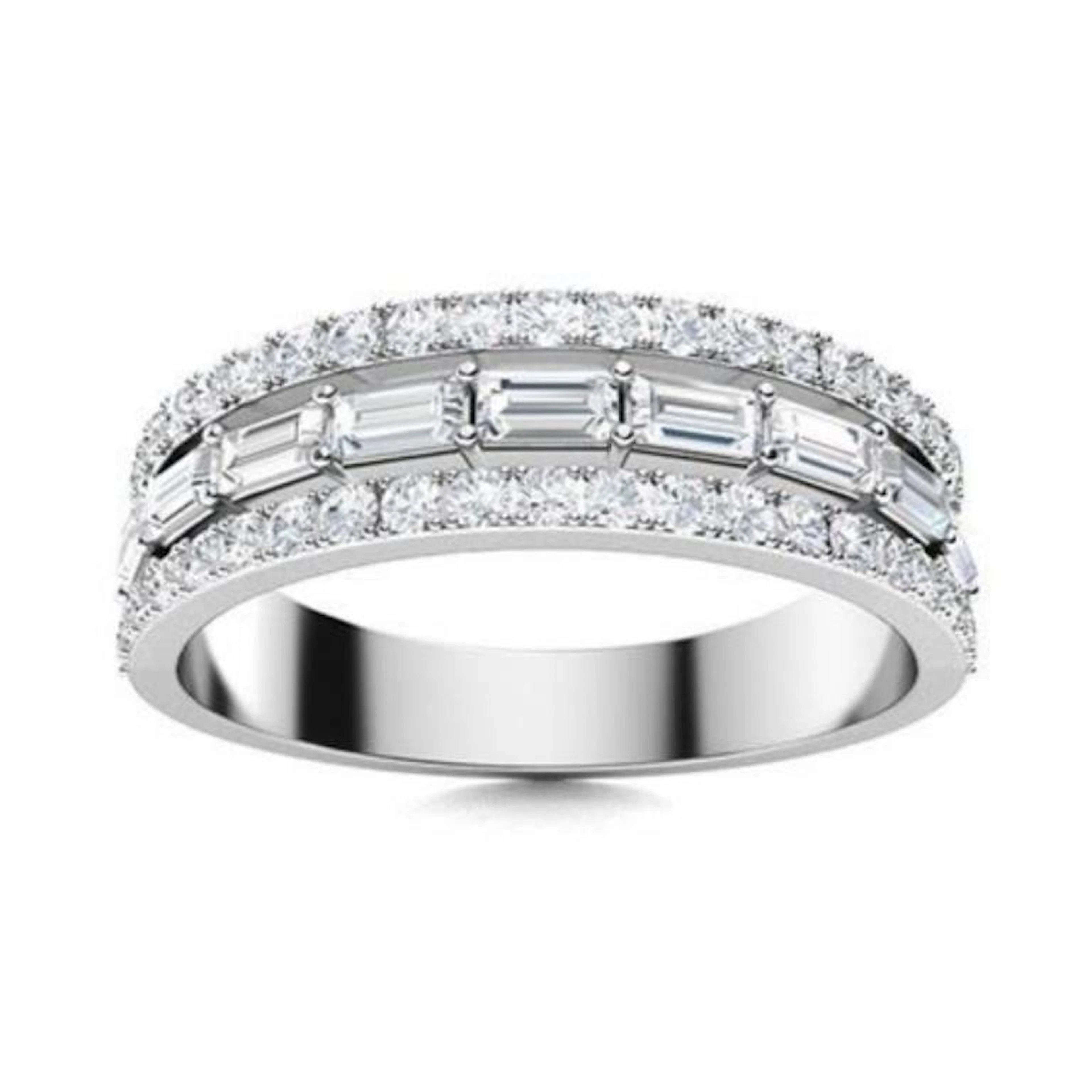 Gold & White Diamond 5.00 Cts Ring
