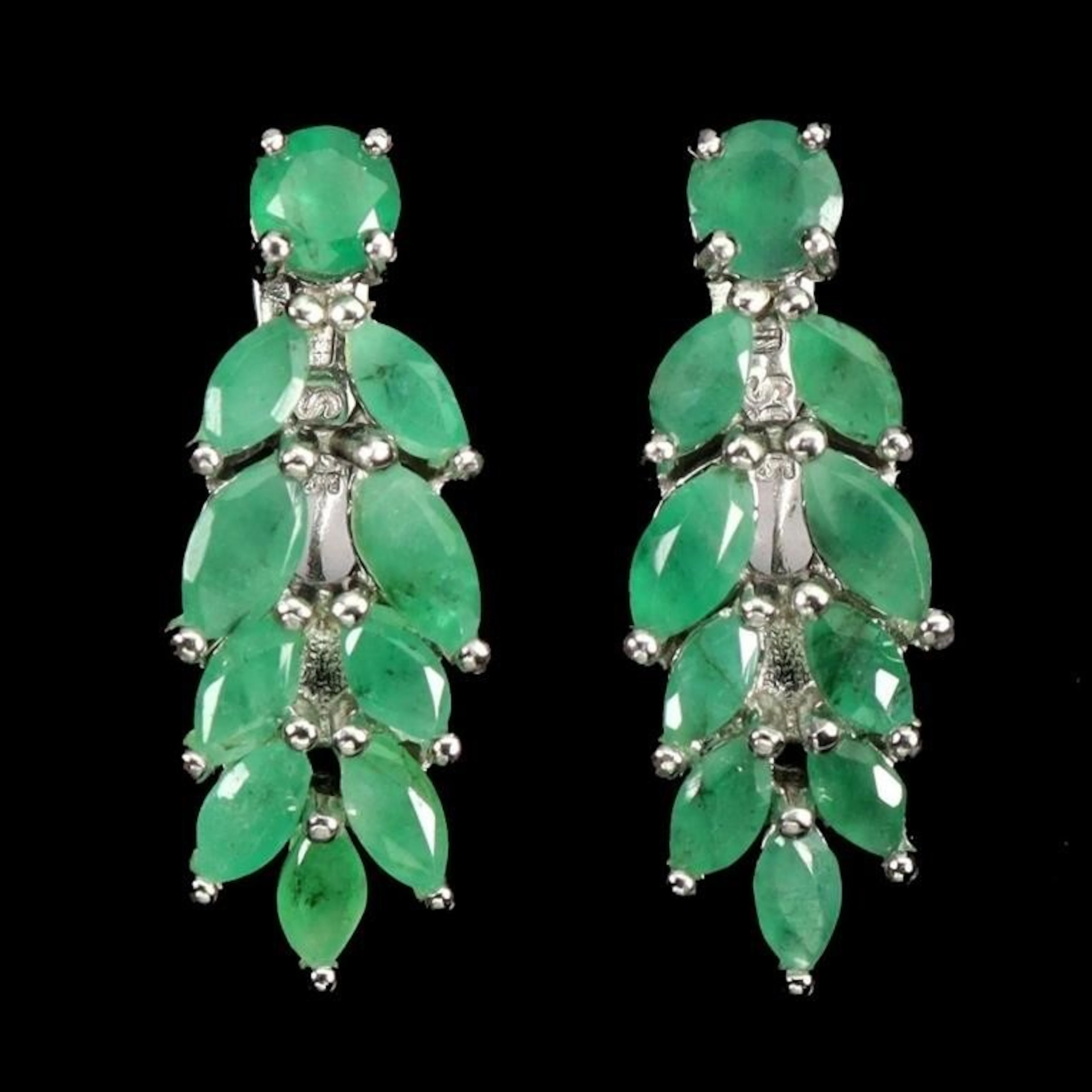 Natural Brazil Emerald Earrings