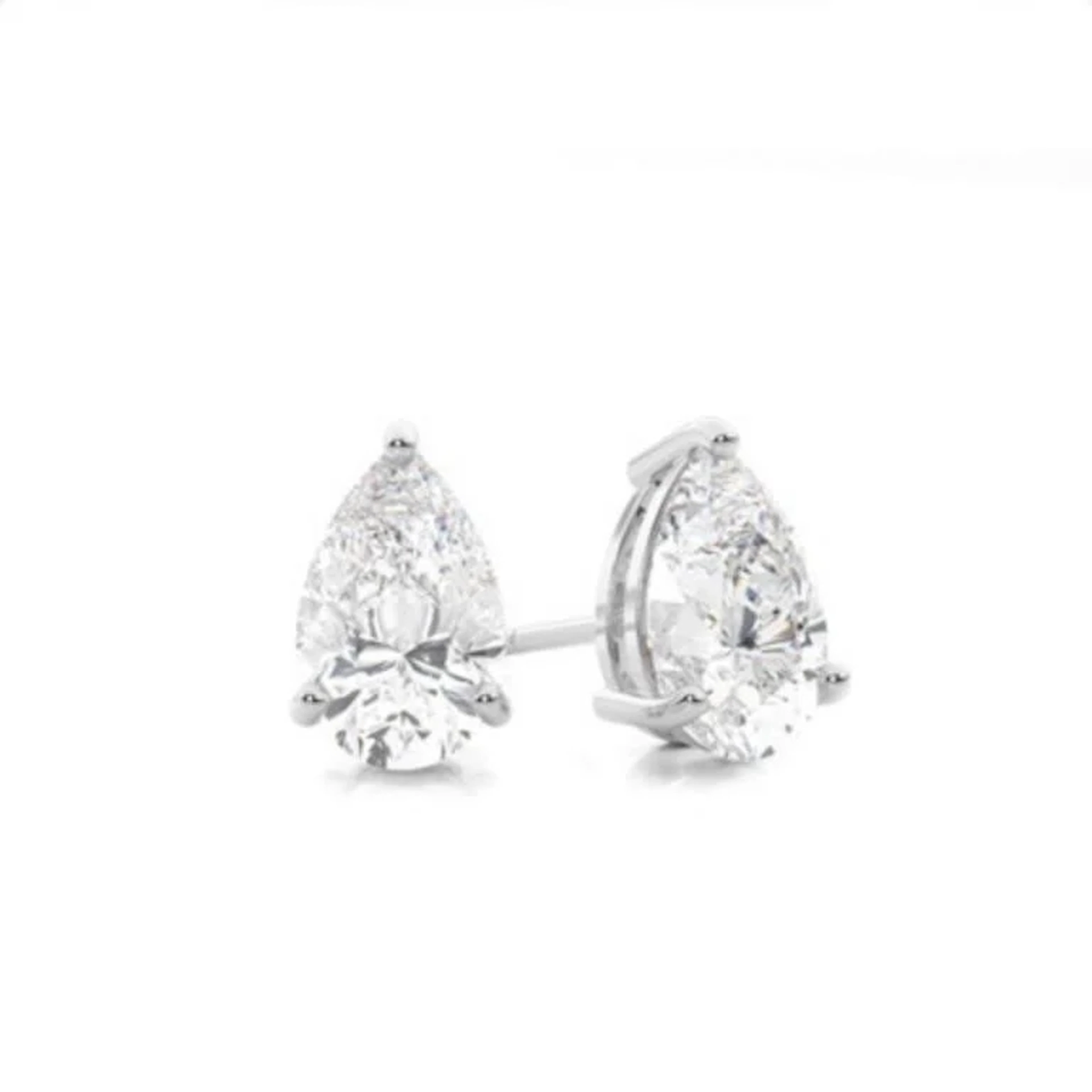 Gold & White Diamond 7.22 Cts EarStuds