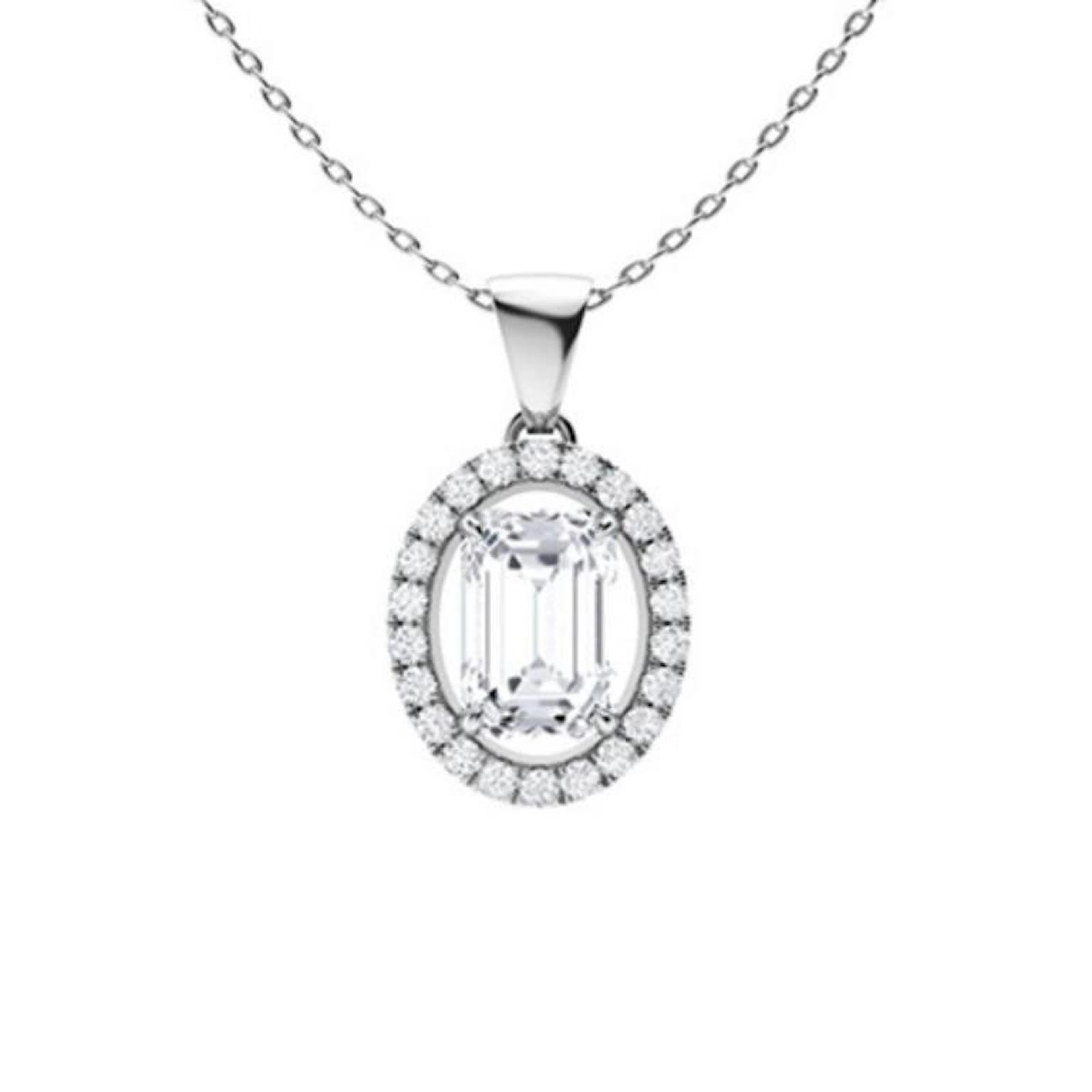 Gold & White Diamonds 3 Cts Necklace - E/VVS