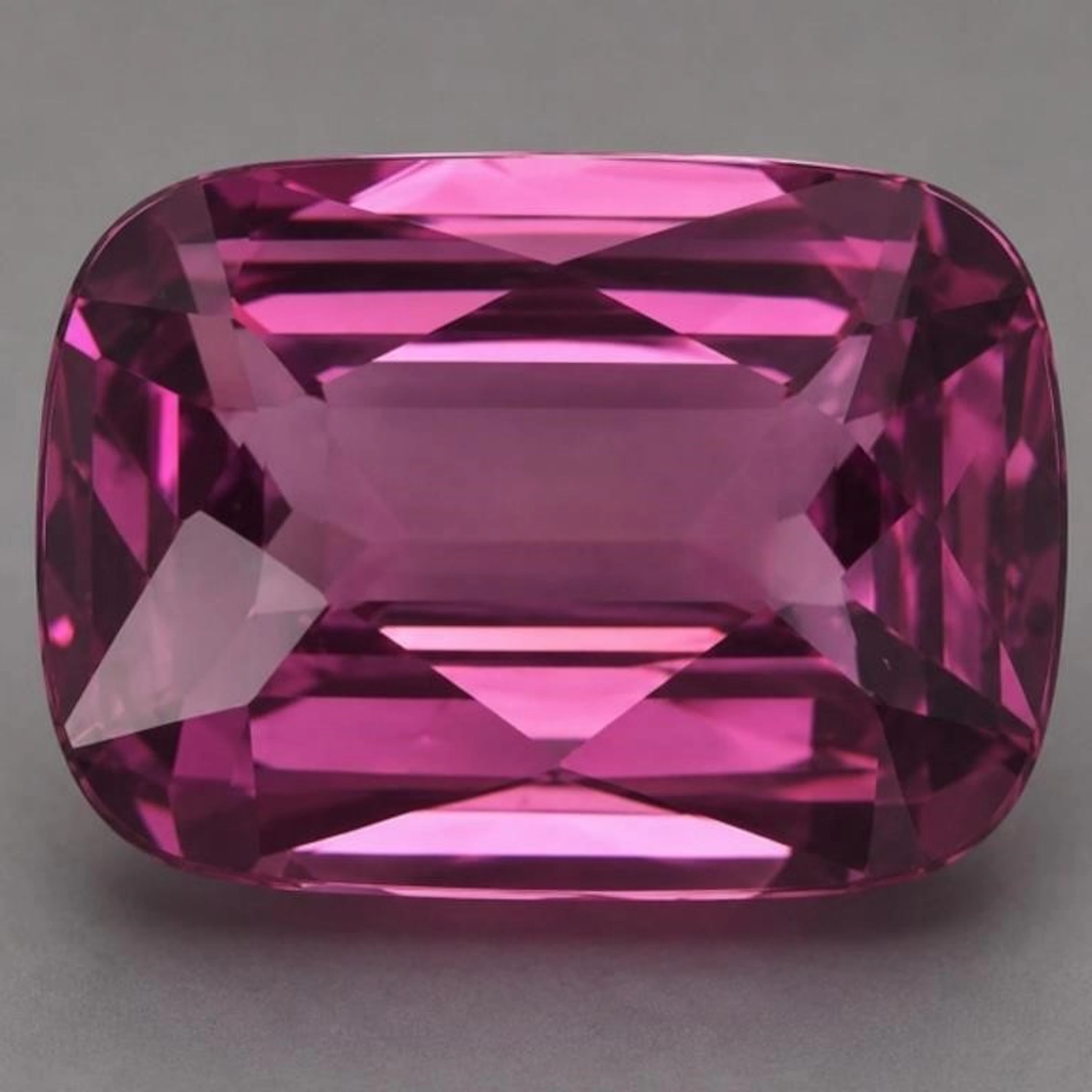 Natural Cushion Pink Spinel [Flawless-VVS]