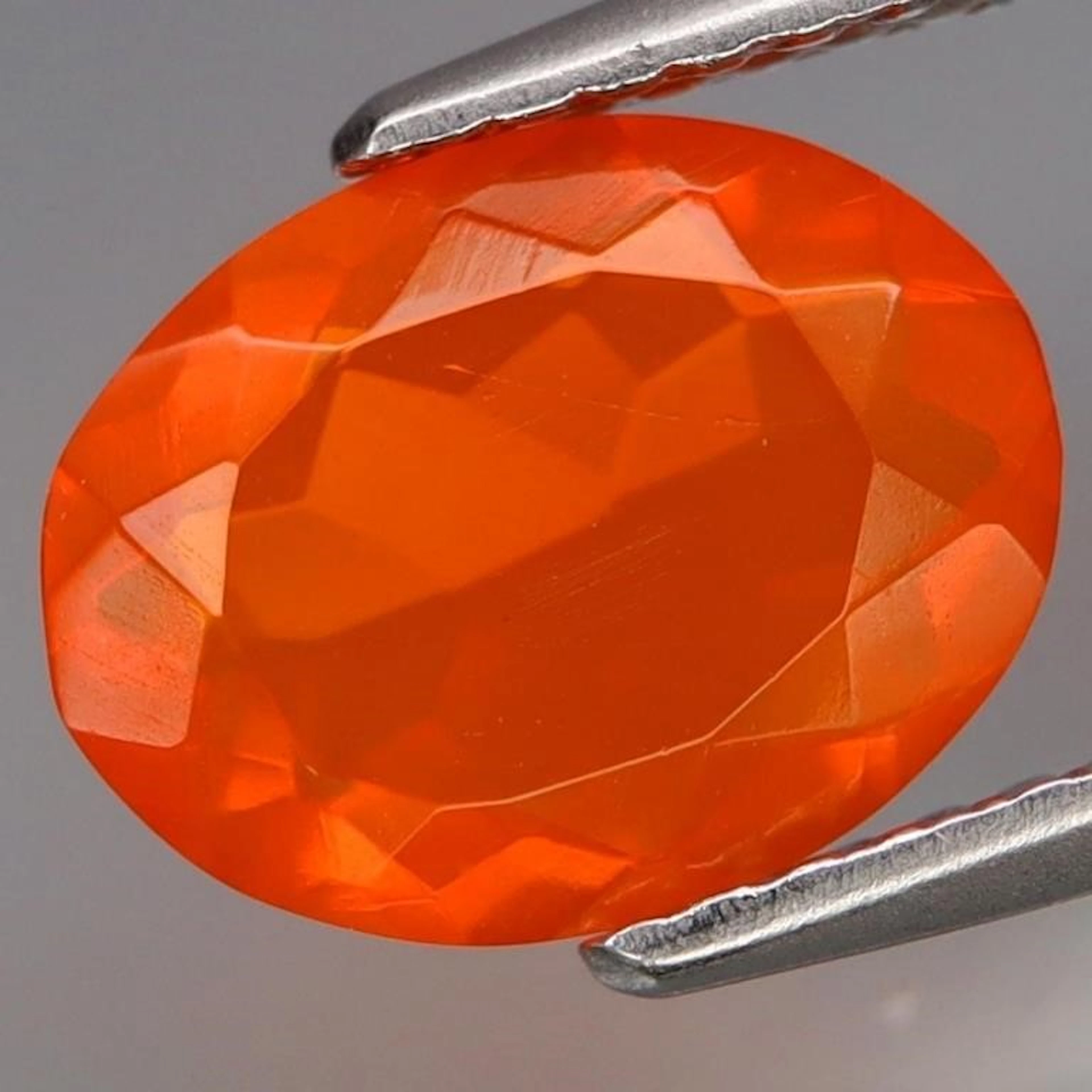 Natural Oval Orange Mexican Opal 10.50 MM