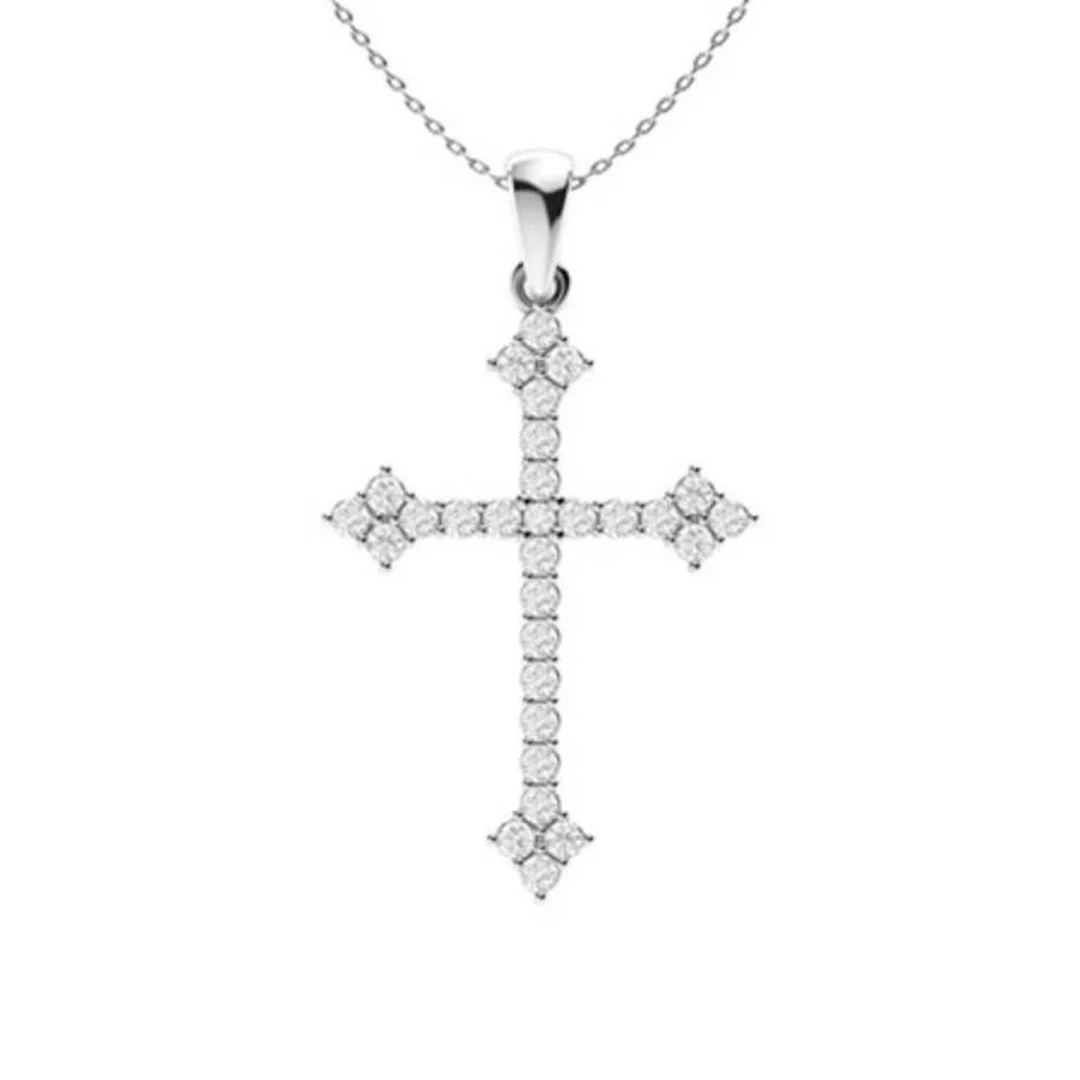 Gold & White Diamonds 2 Cts Necklace - E/VVS
