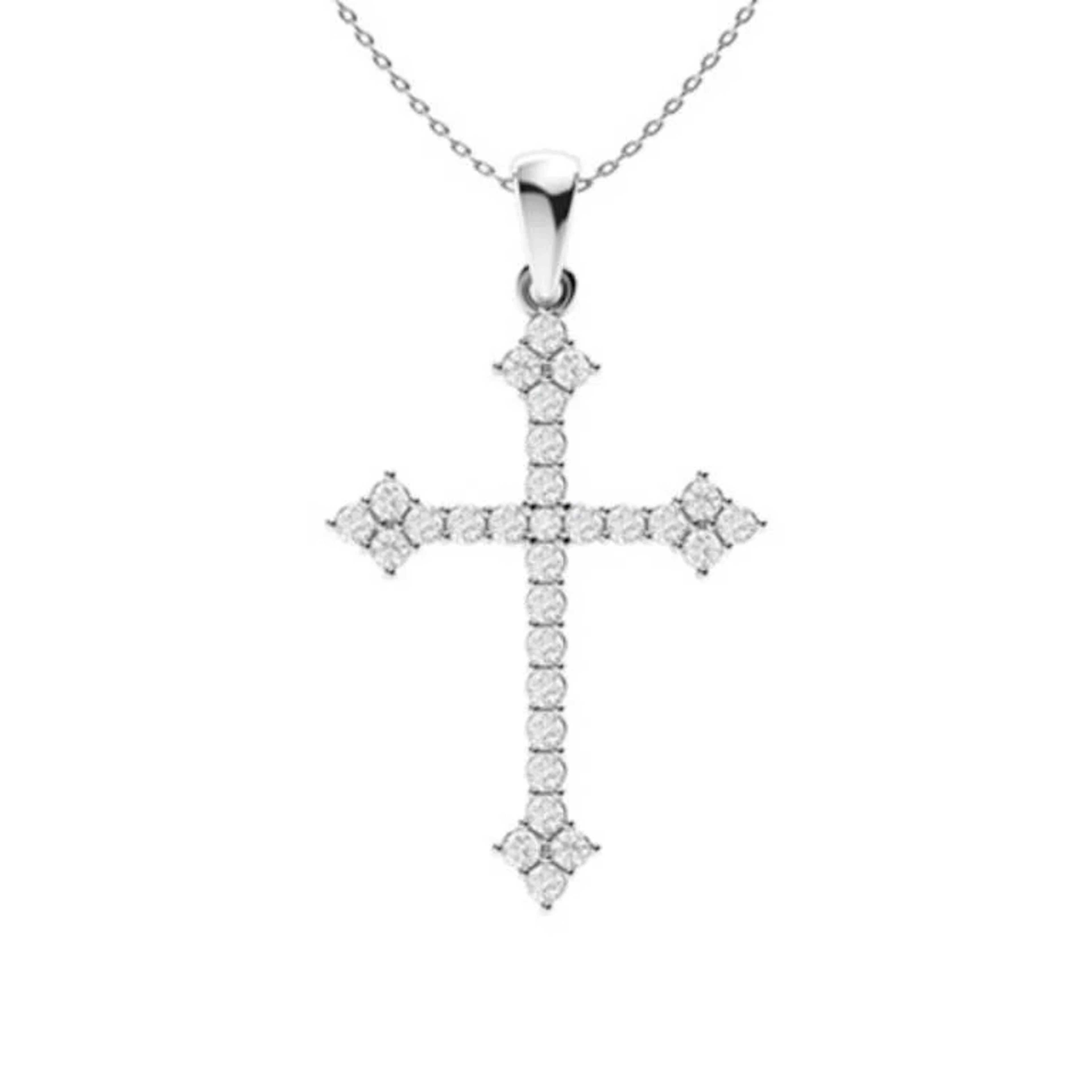 Gold & White Diamonds 2 Cts Necklace - E/VVS