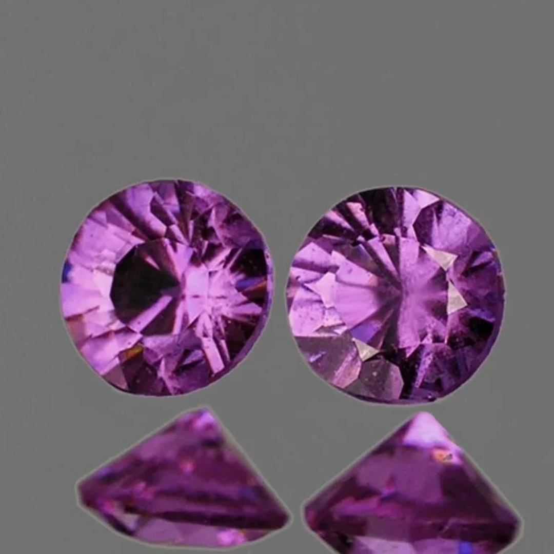 Natural Rare Purple Mahange Spinel Pair [Flawless