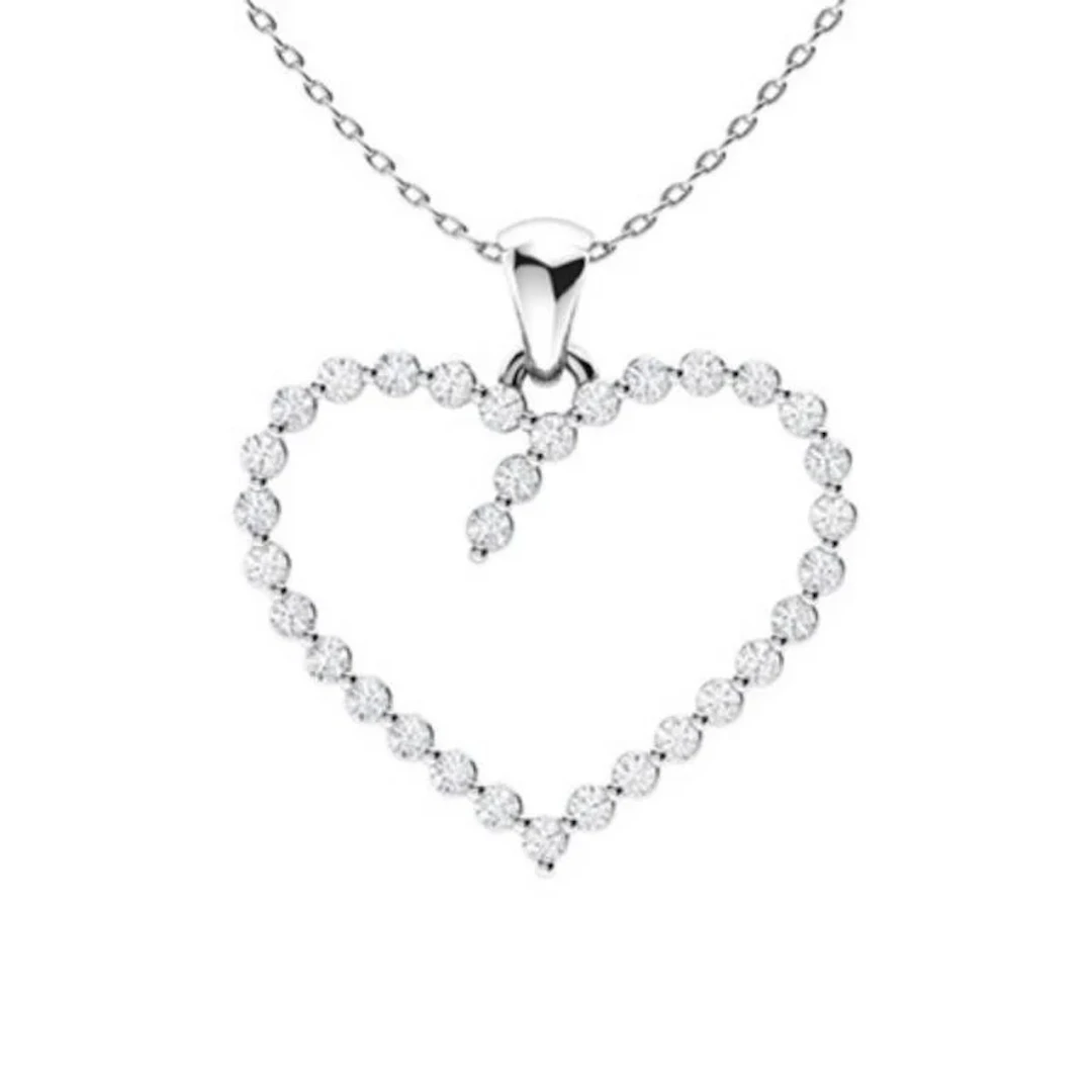 Gold & White Diamonds 2 Cts Necklace - E/VVS