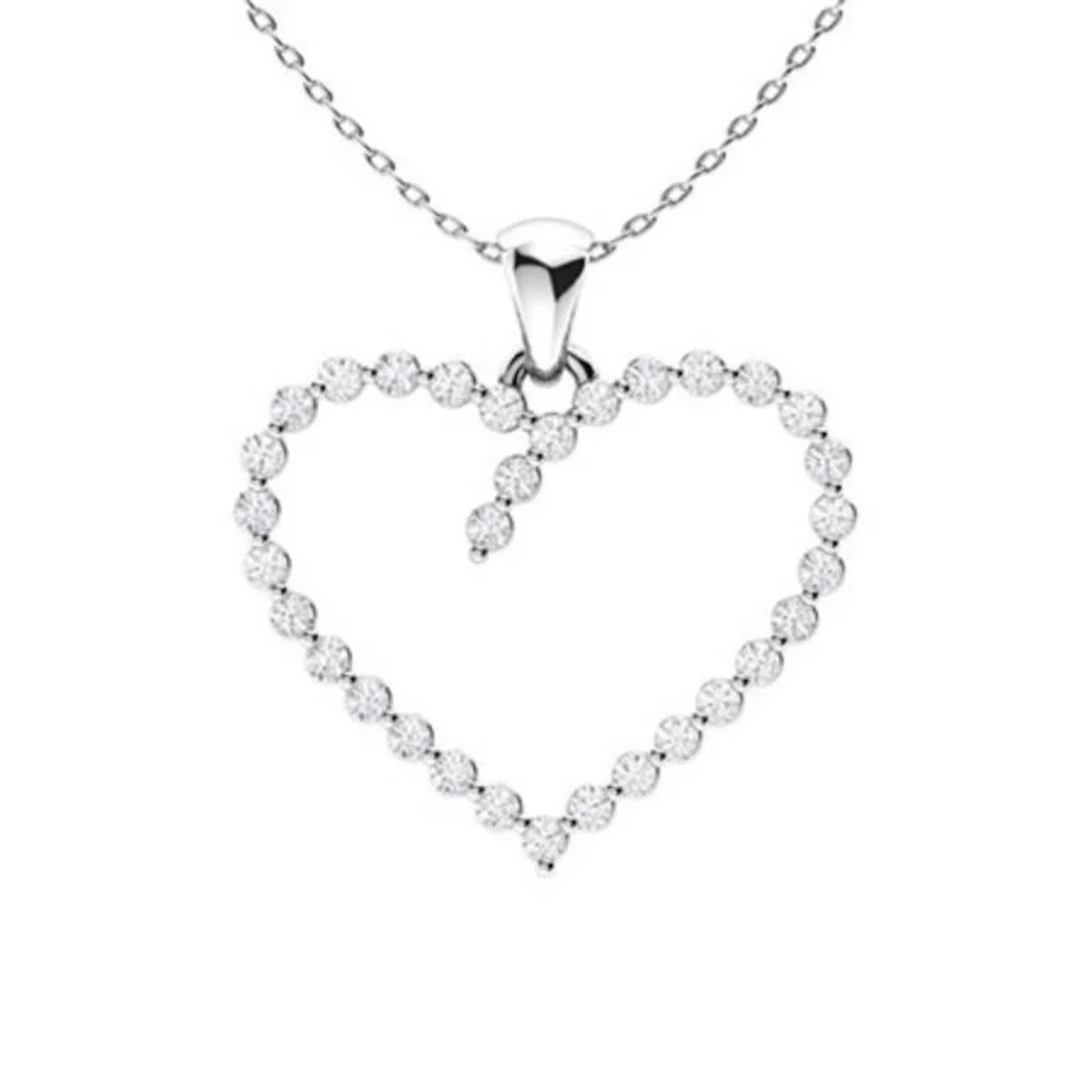 Gold & White Diamonds 2 Cts Necklace - E/VVS
