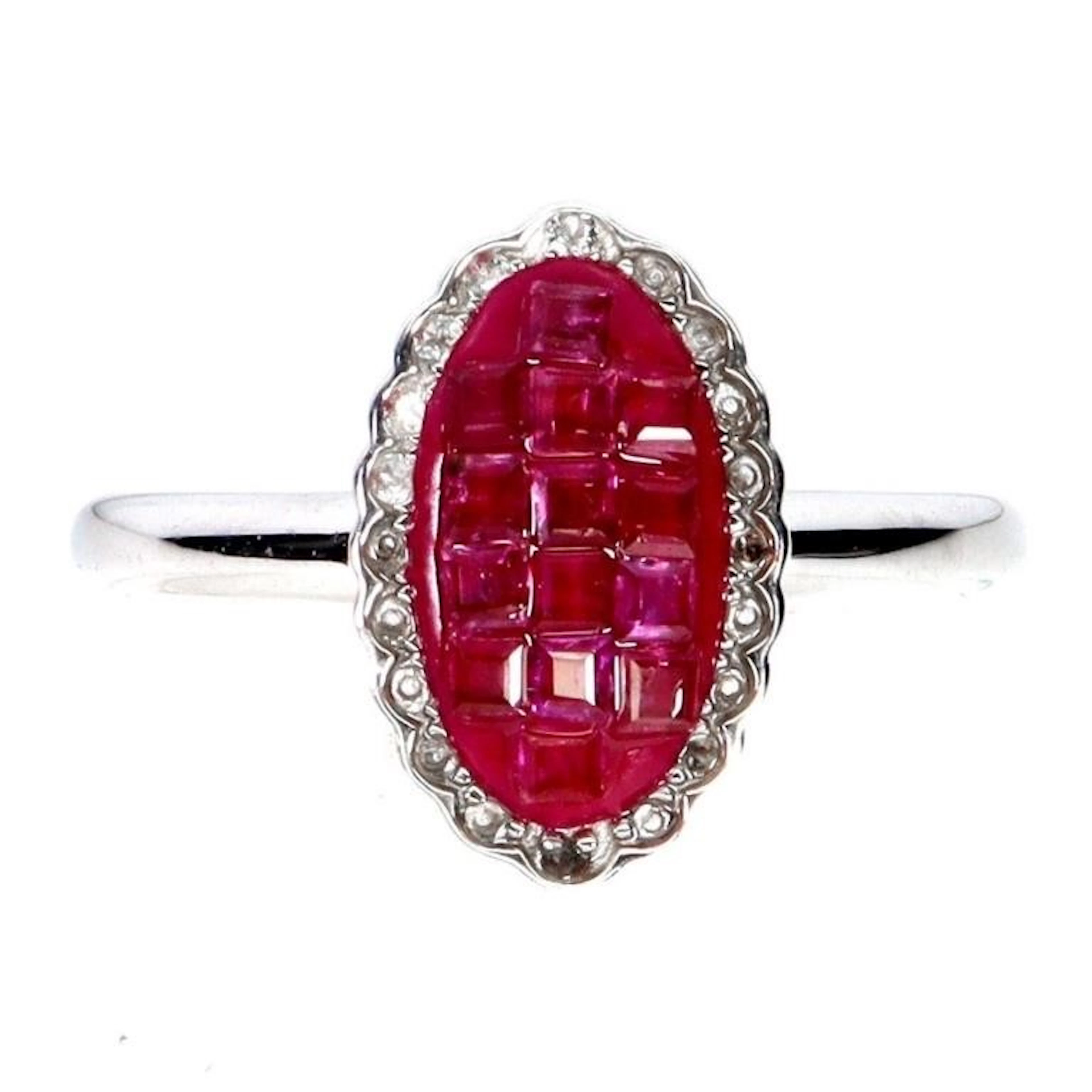 Natural Burma Red Ruby Ring