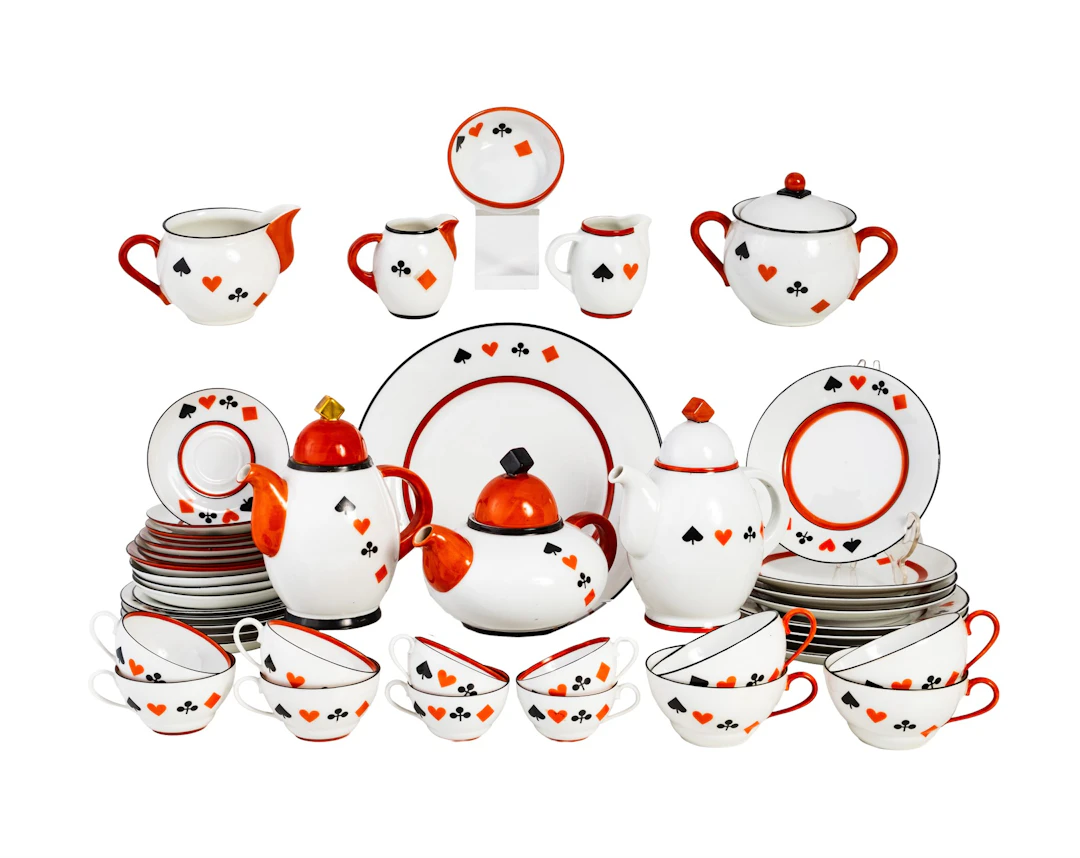 Nora Gulbrandsen (1894-1978) for Porsgrund Porselen Kaffe- og teservise