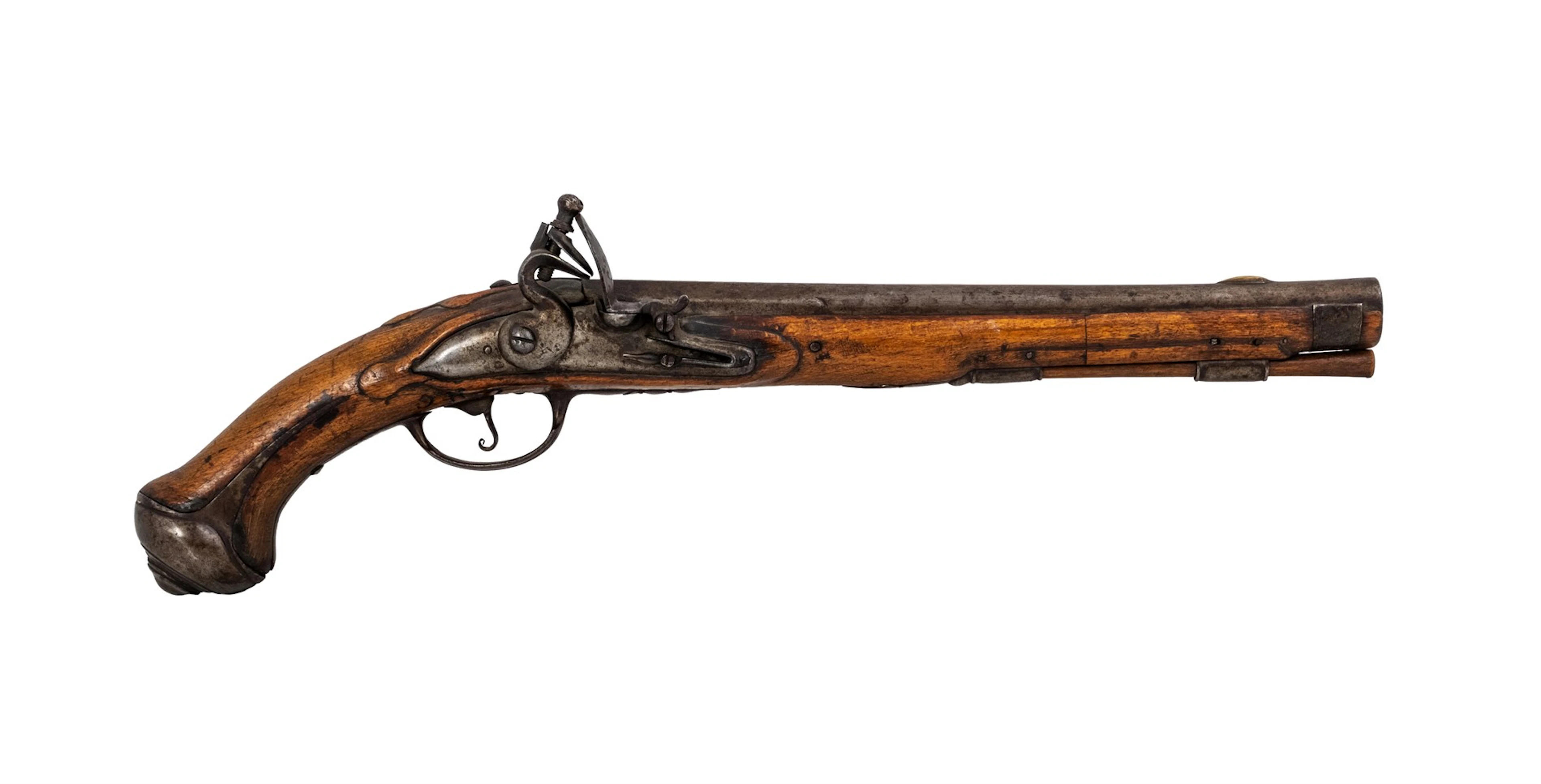 Rytterpistol M/1740. Proveniens: Familien Anker, Bogstad