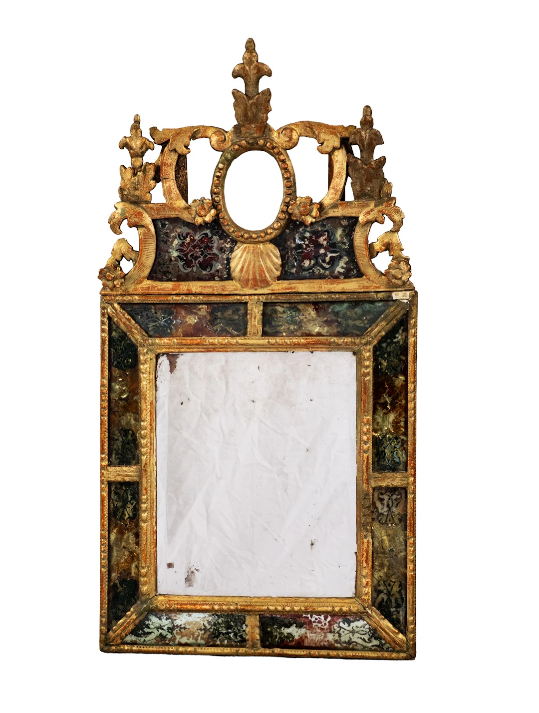 Speil med hinterglassmaleri