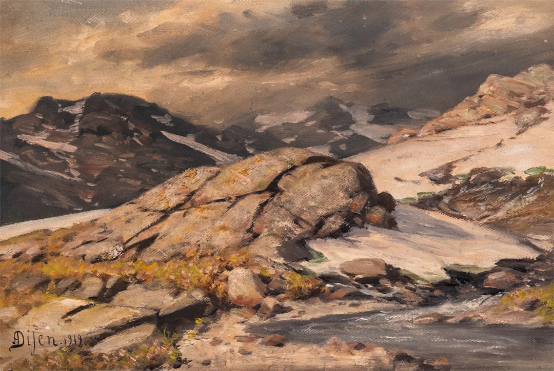 Andreas Disen (1845 - 1923) Høyfjell, 1919