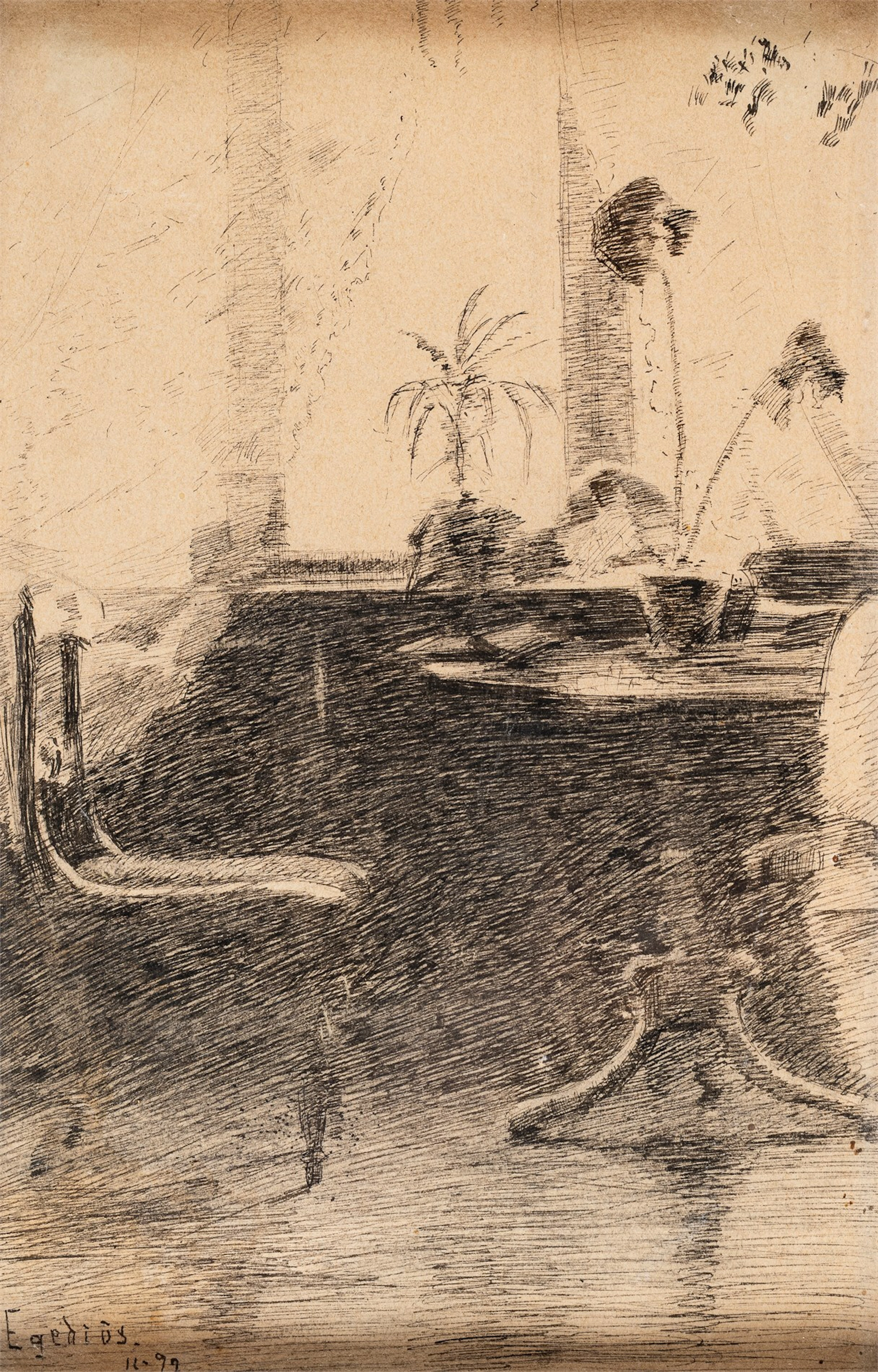 Halfdan Egedius (1877 - 1899) Interiør