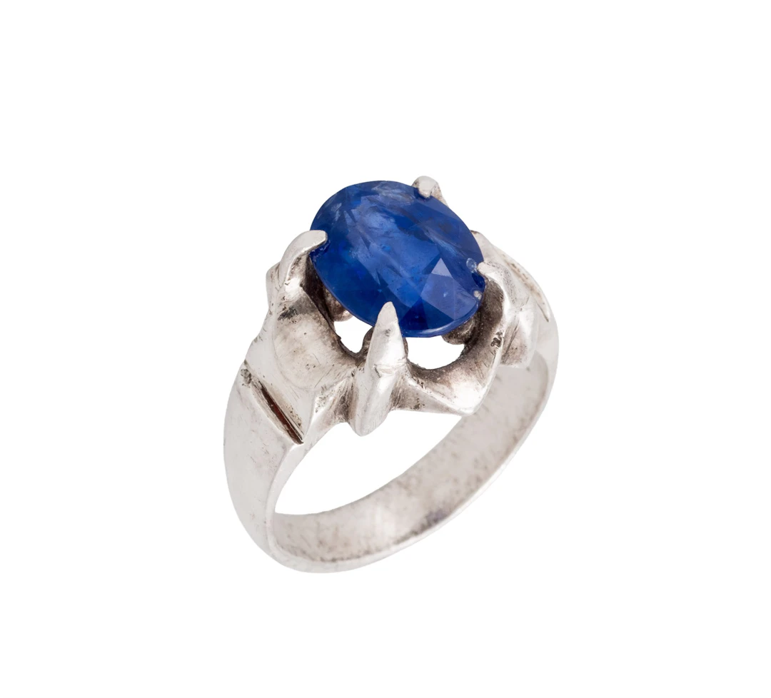 Herrering med safir