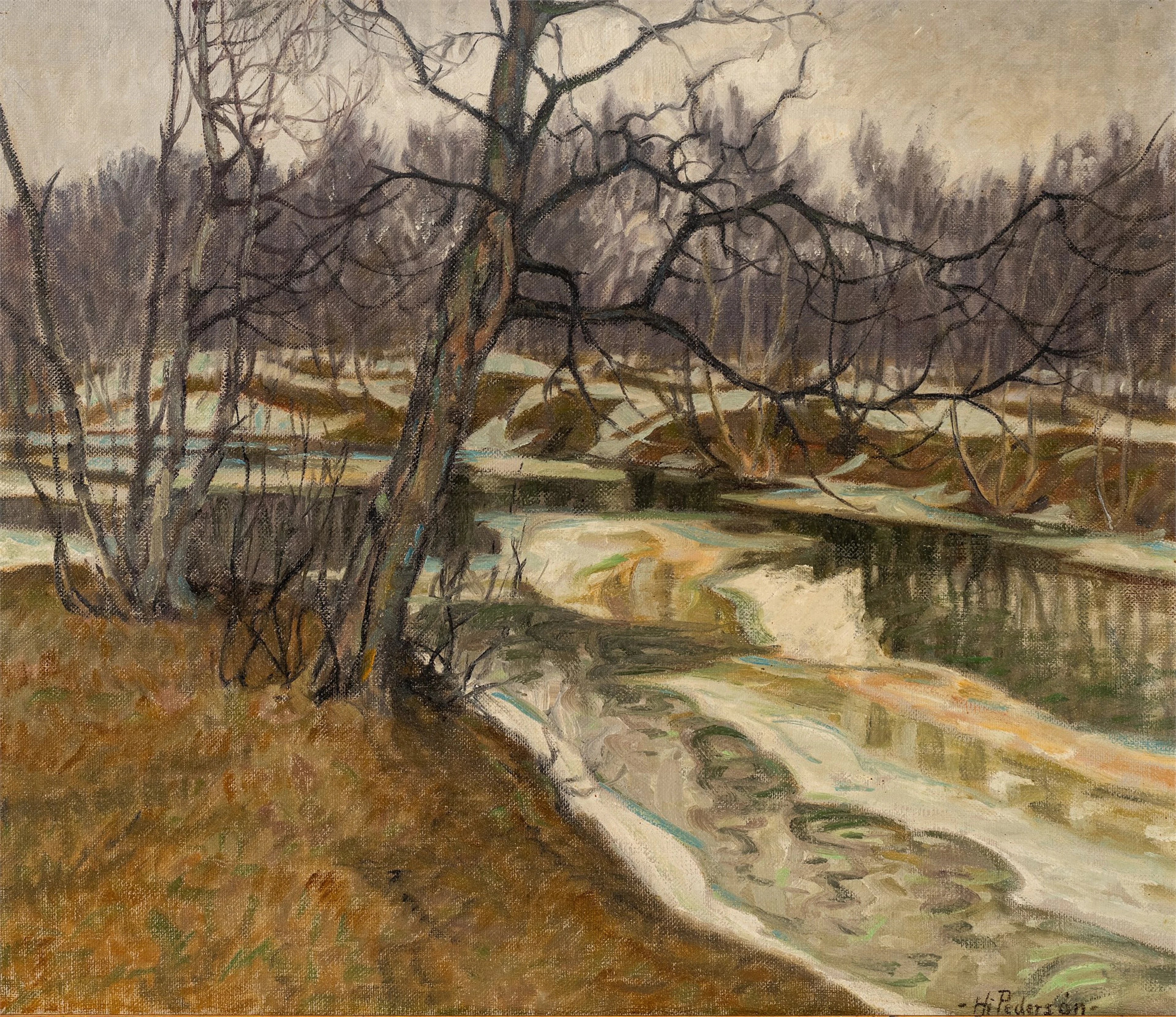 Hjalmar Pedersøn (1891 - 1977) "Parti fra Kjosen"