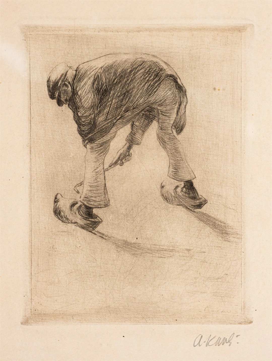 Arne Kavli (1878 - 1970) Bonden luker